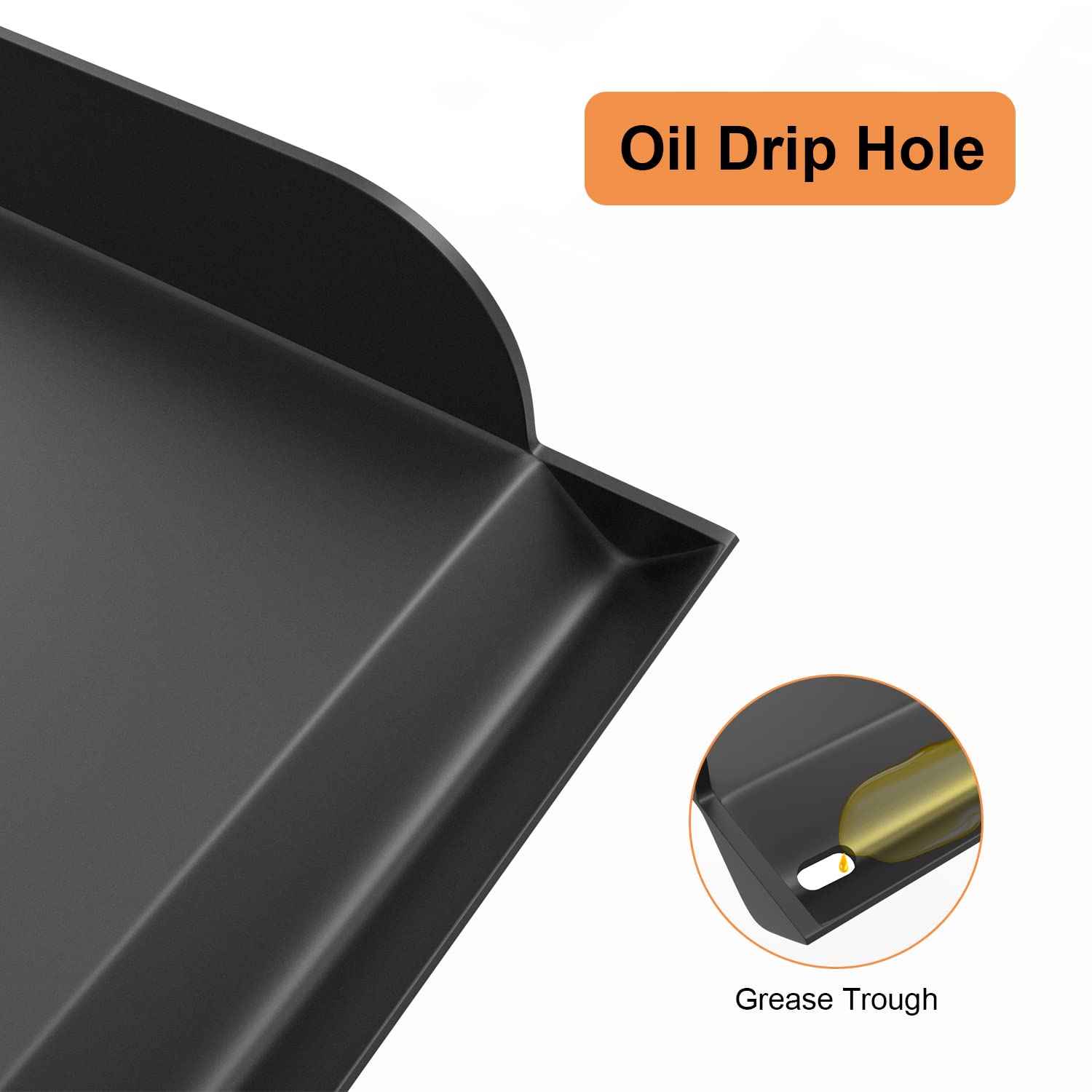 AJinTeby 14 x 16 Inch Professional Flat Top Griddle Plate for Camp Chef EX60LW EX60P EX60FP - Heavy Duty Stainless Steel Grill for Outdoor Cooking, Camping, Backyard BBQs & Tailgating Parties