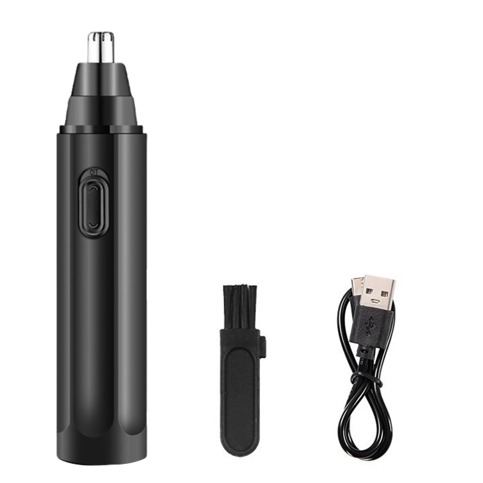 Rechargeable Electric Nose Hair Trimmer & Eyebrow Shaver - Portable Grooming Kit for Men, Painless Hair Removal for Travel, Gym, and Outdoor Activities