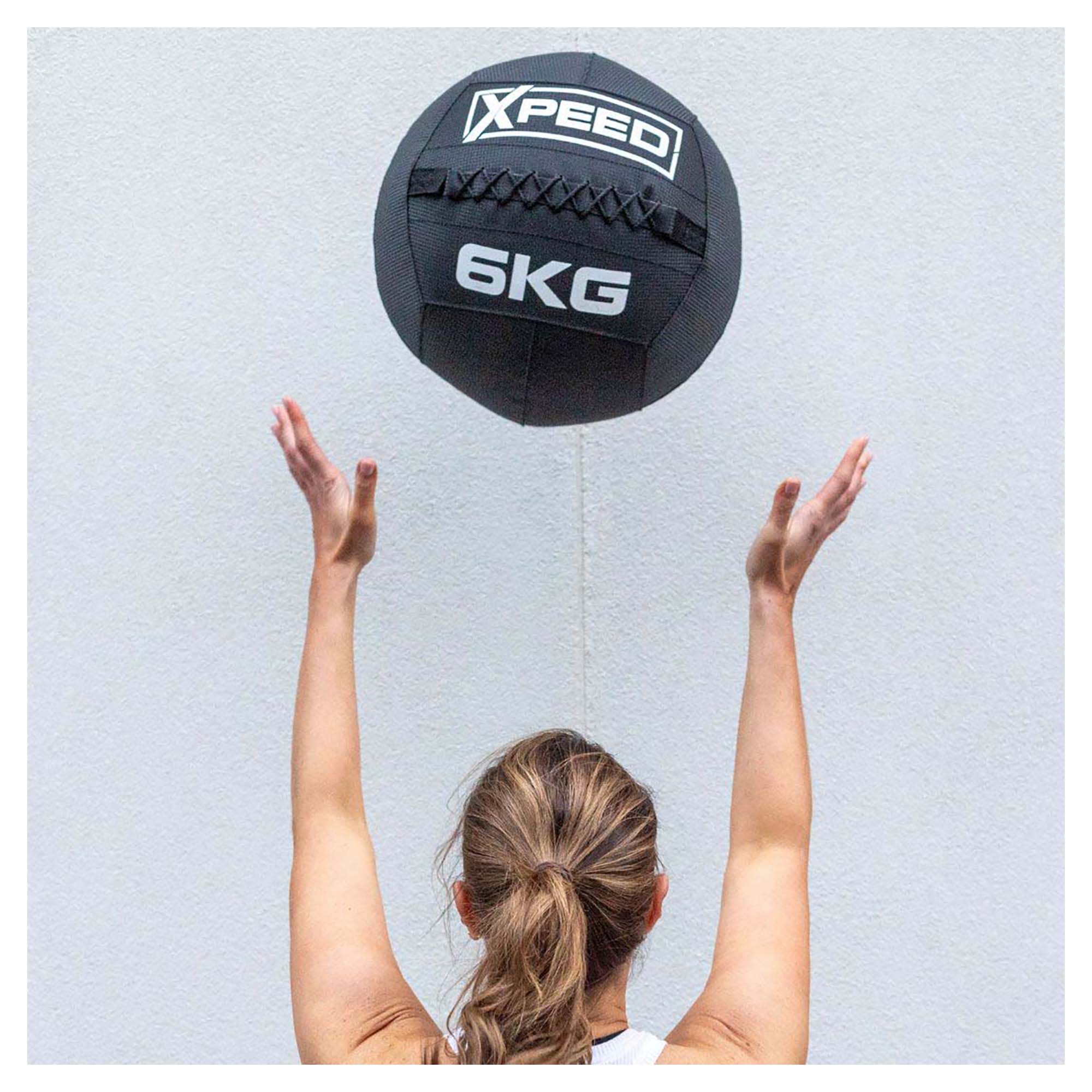 6Kg Wall Ball - Heavy Duty Medicine Ball for CrossFit, Strength Training & Home Workouts - Perfect for Gym, Fitness & Functional Training