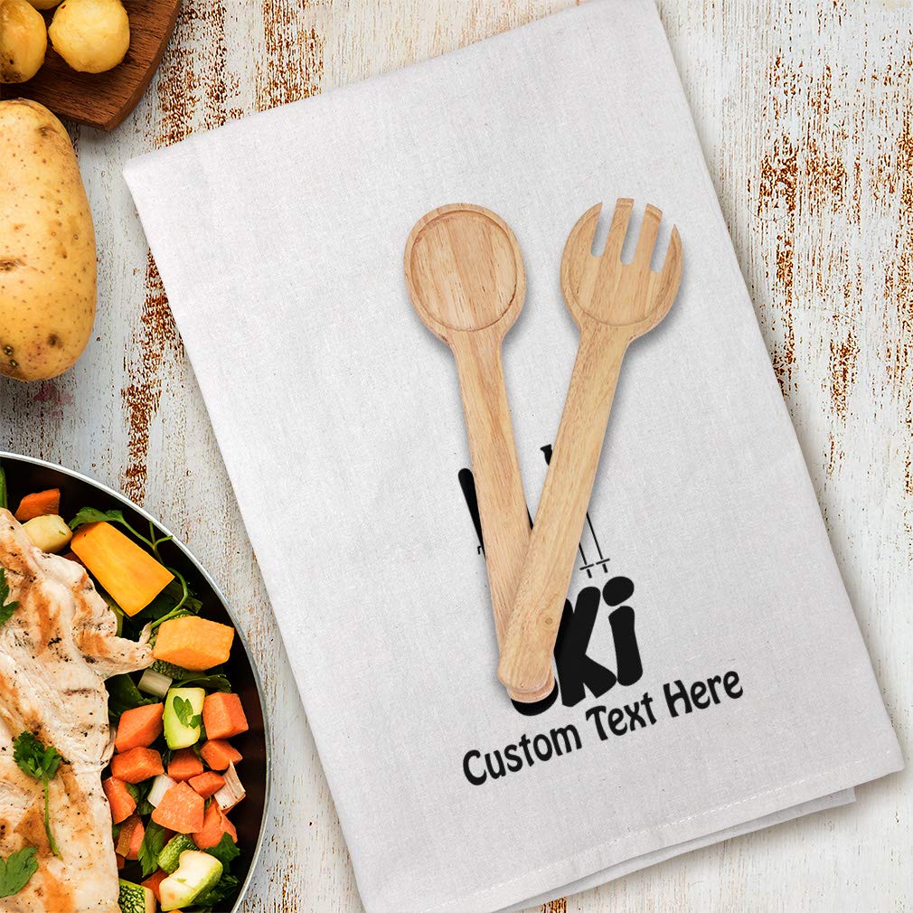 Custom Printed Kitchen Towels - Stylish Ski & Winter Mountain Design - Absorbent Dish Towels for Cooking, Cleaning & Home Decor - Perfect for Holiday Gifts & Cozy Cabin Kitchens