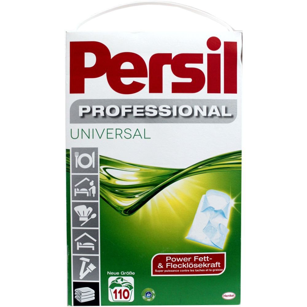 Persil Universal Professional Powder Laundry Detergent - 110 Loads | Heavy Duty Stain Removal for All Fabrics | Perfect for Families, Gym Clothes & Tough Stains