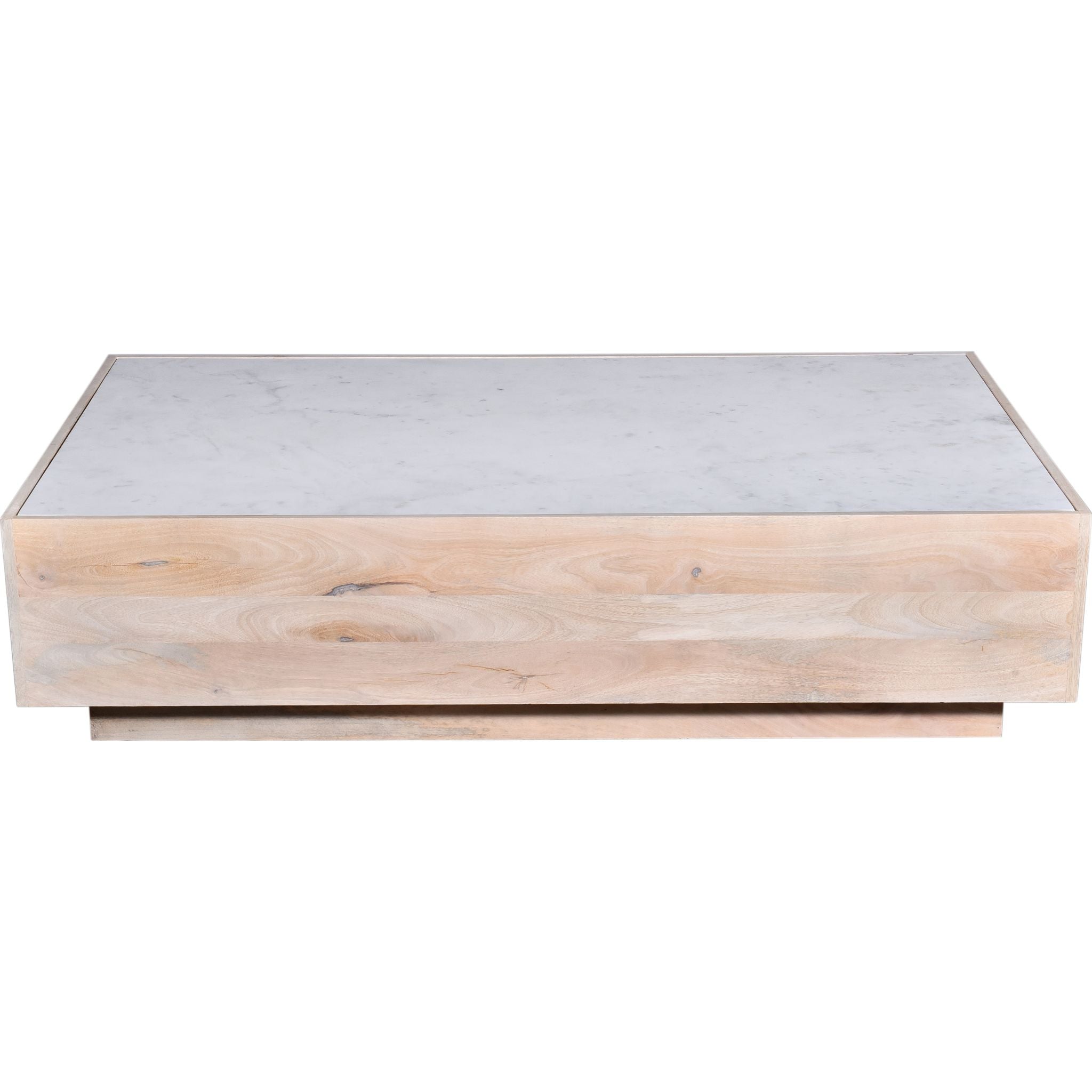 Avani White Marble Coffee Table - Modern Living Room Centerpiece for Home Decor & Entertaining