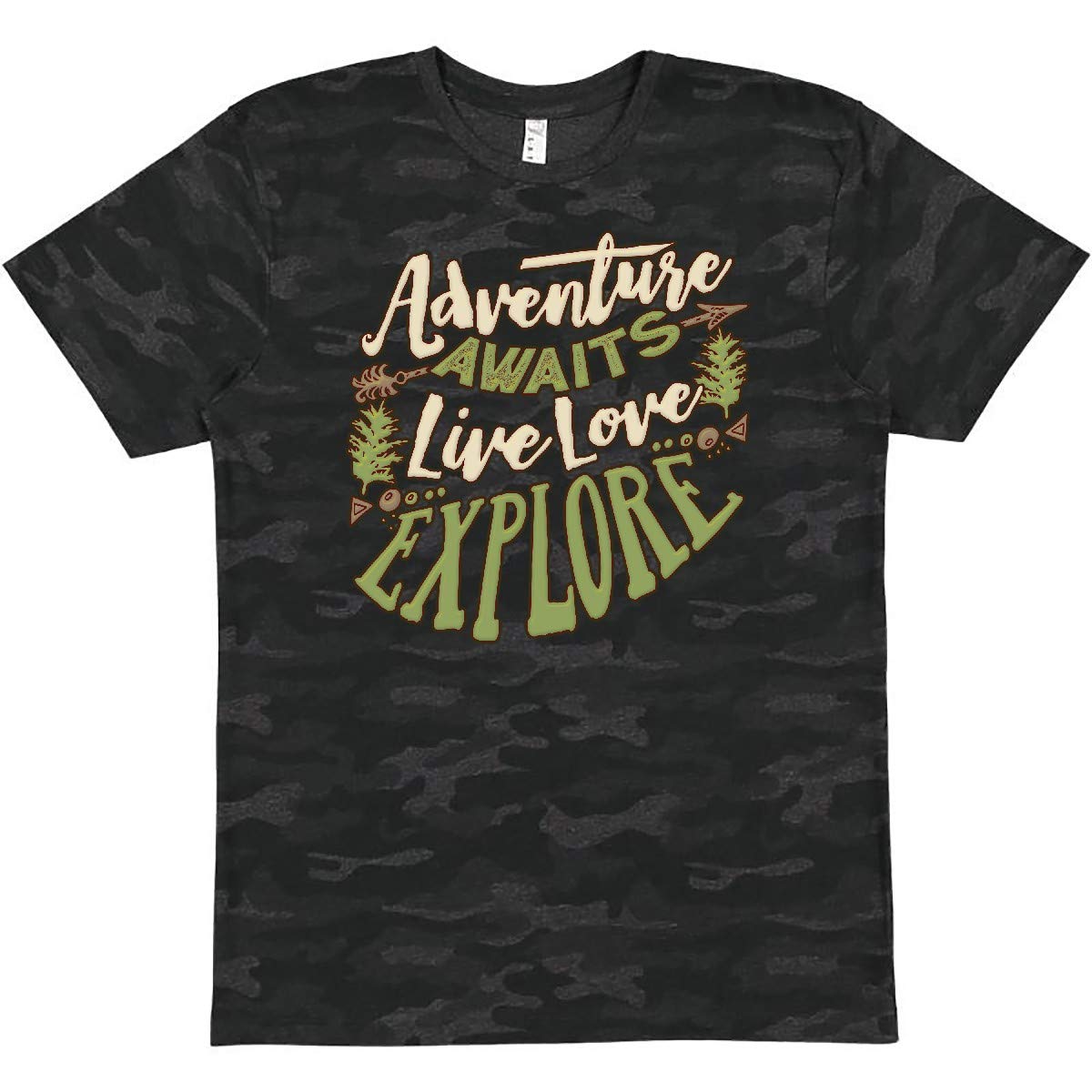 Inktastic Camping Hiking Trekking Adventure T-Shirt for Men & Women - Outdoor Enthusiast Graphic Tee for Camping Trips, Hiking Adventures & Nature Exploration