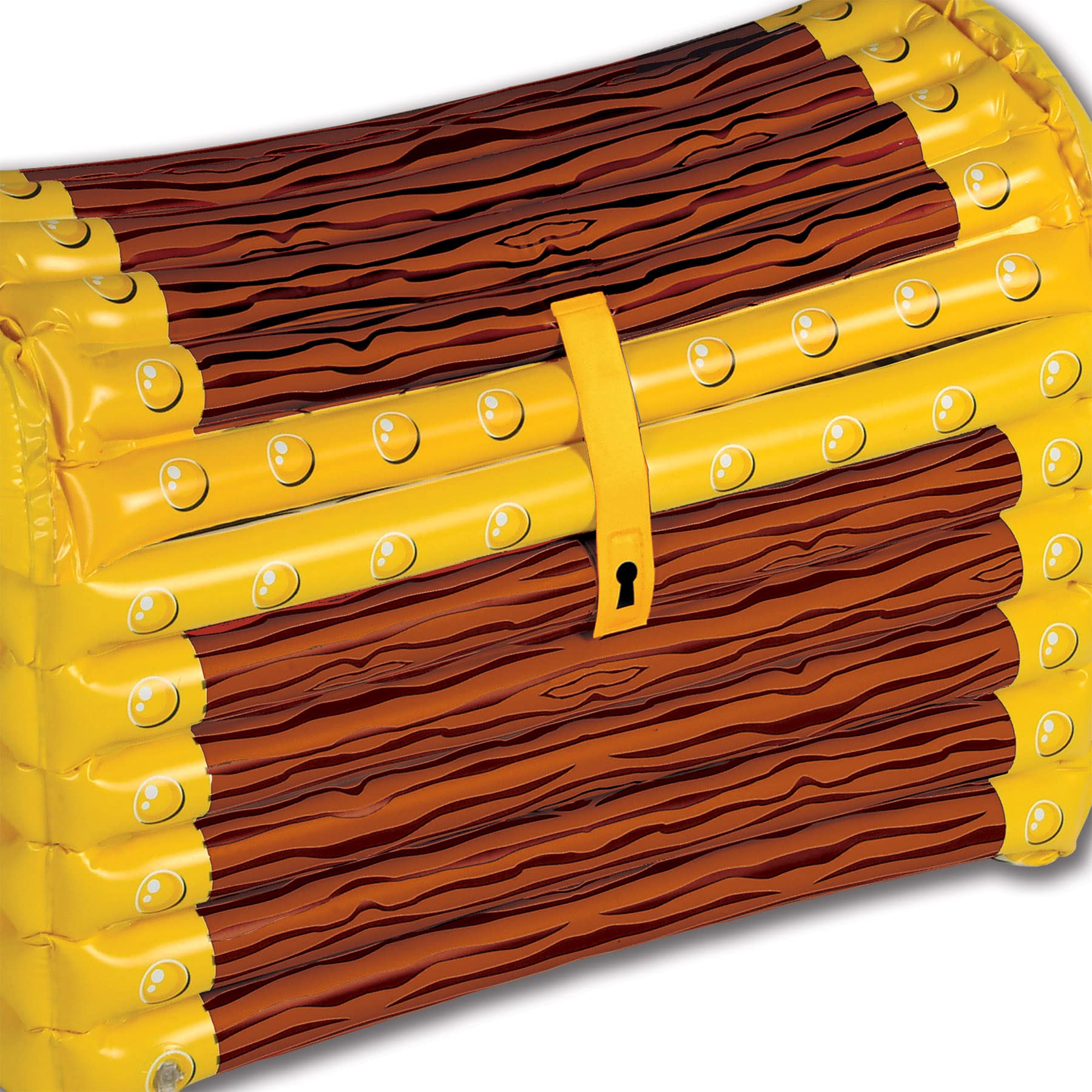 Beistle Inflatable Treasure Chest Coolers - 3 Pack, 17” x 24” - Holds 48 Cans (12oz Each) - Pirate Party Decorations & Drink Cooler for Beach, Pool, BBQ, Camping & Outdoor Events