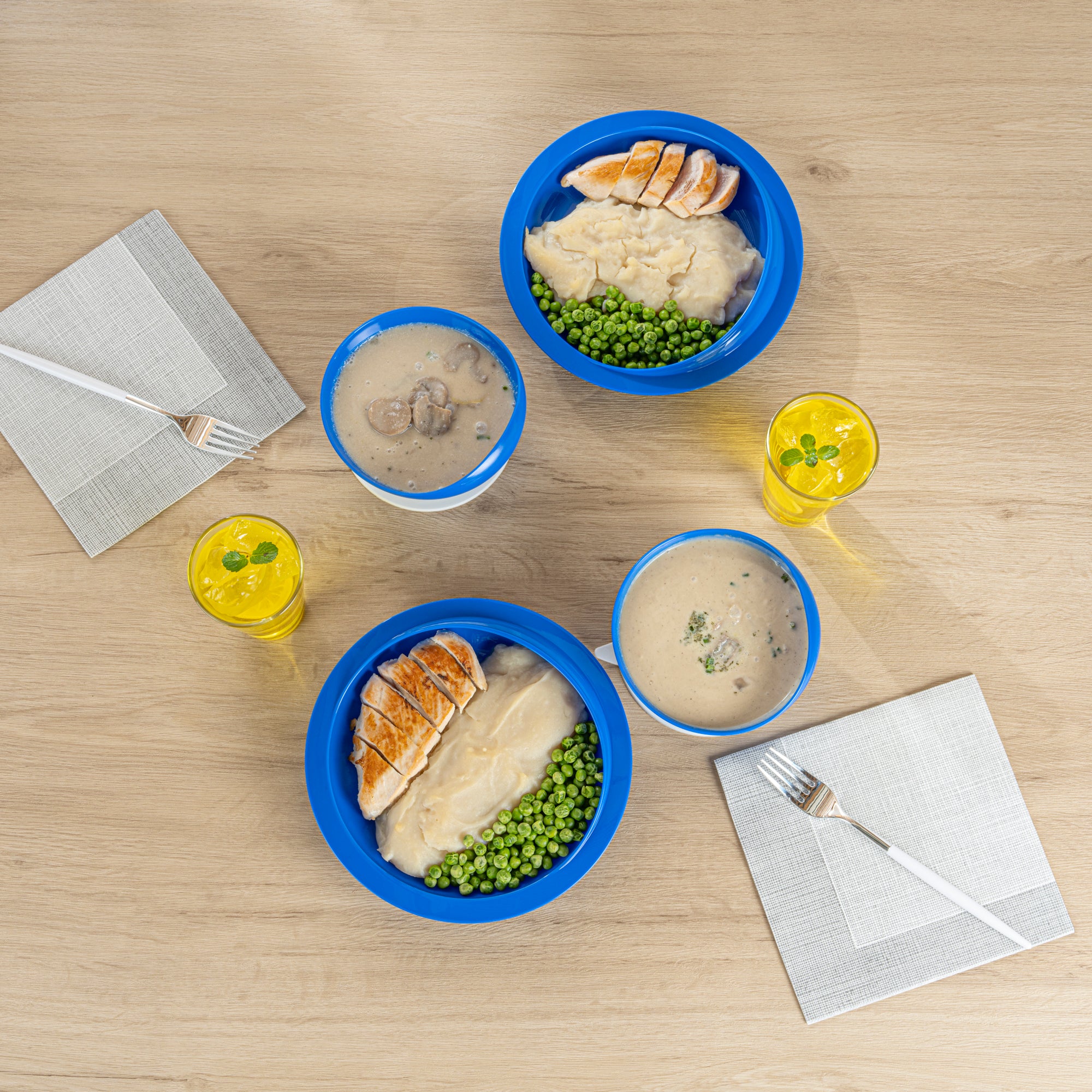 Spill-Proof Baby Feeding Set with Suction Base - 2-Piece Scoop Plate & Bowl Combo for Toddlers | BPA-Free Plastic Dishware | Ideal for High Chair, Travel & Mess-Free Meals