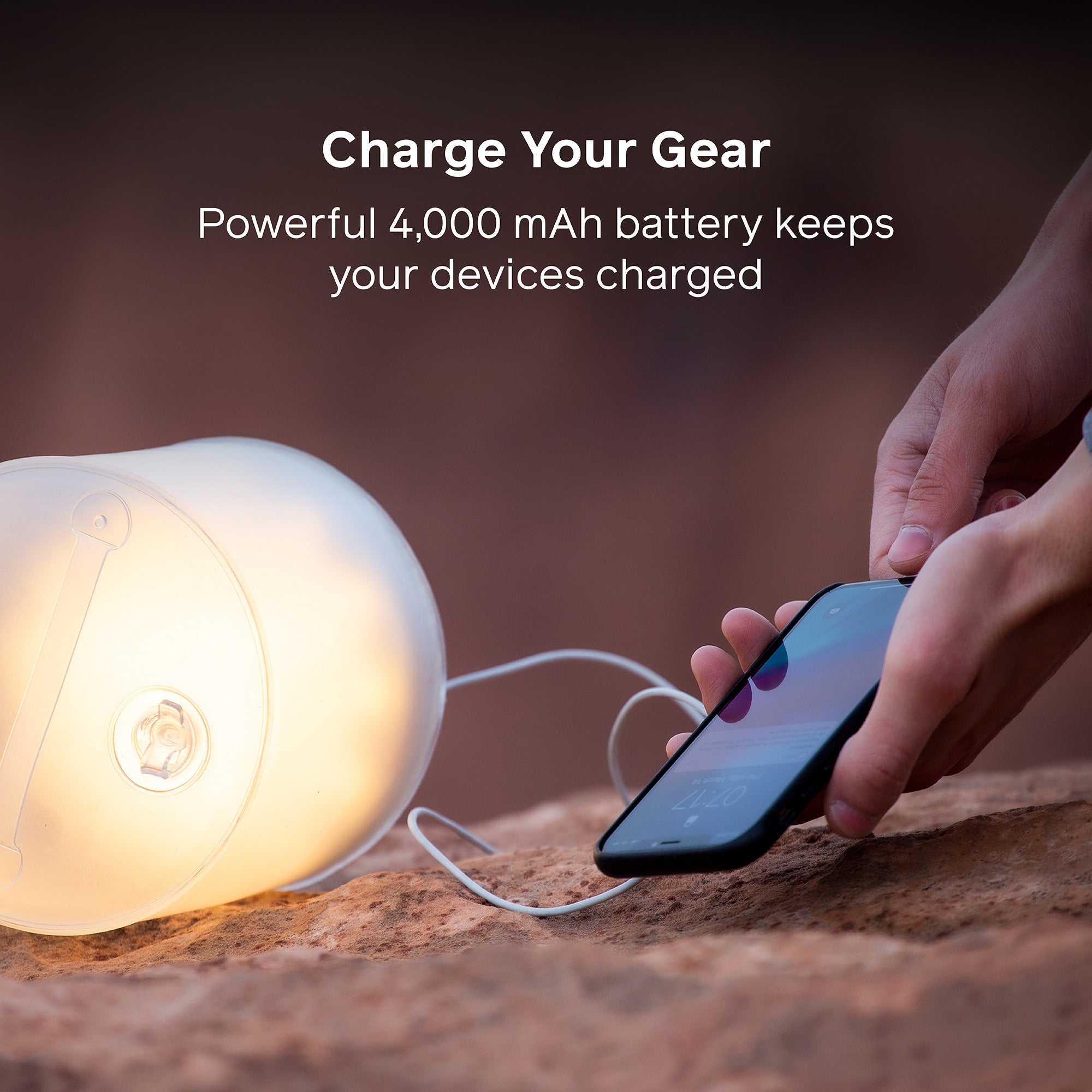 Luci Charge 360 - Portable Solar Powered LED Lantern & Phone Charger for Camping, Hiking, Emergency Power Outages