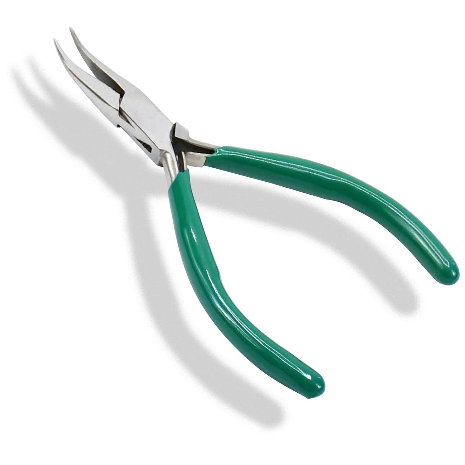 Premium Bent Nose Pliers for Jewelry Making, Crafting & Repair - Ergonomic Comfort Grip - Perfect for Wire Wrapping, Beading & DIY Projects