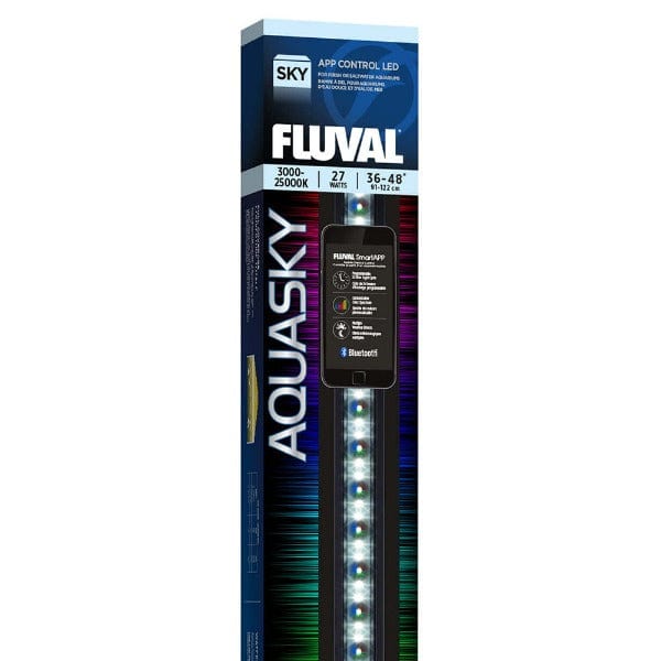 Fluval Aquasky Bluetooth LED Aquarium Light - Smart Control for Freshwater & Saltwater Fish Tanks - Perfect for Home, Office & Aquascaping