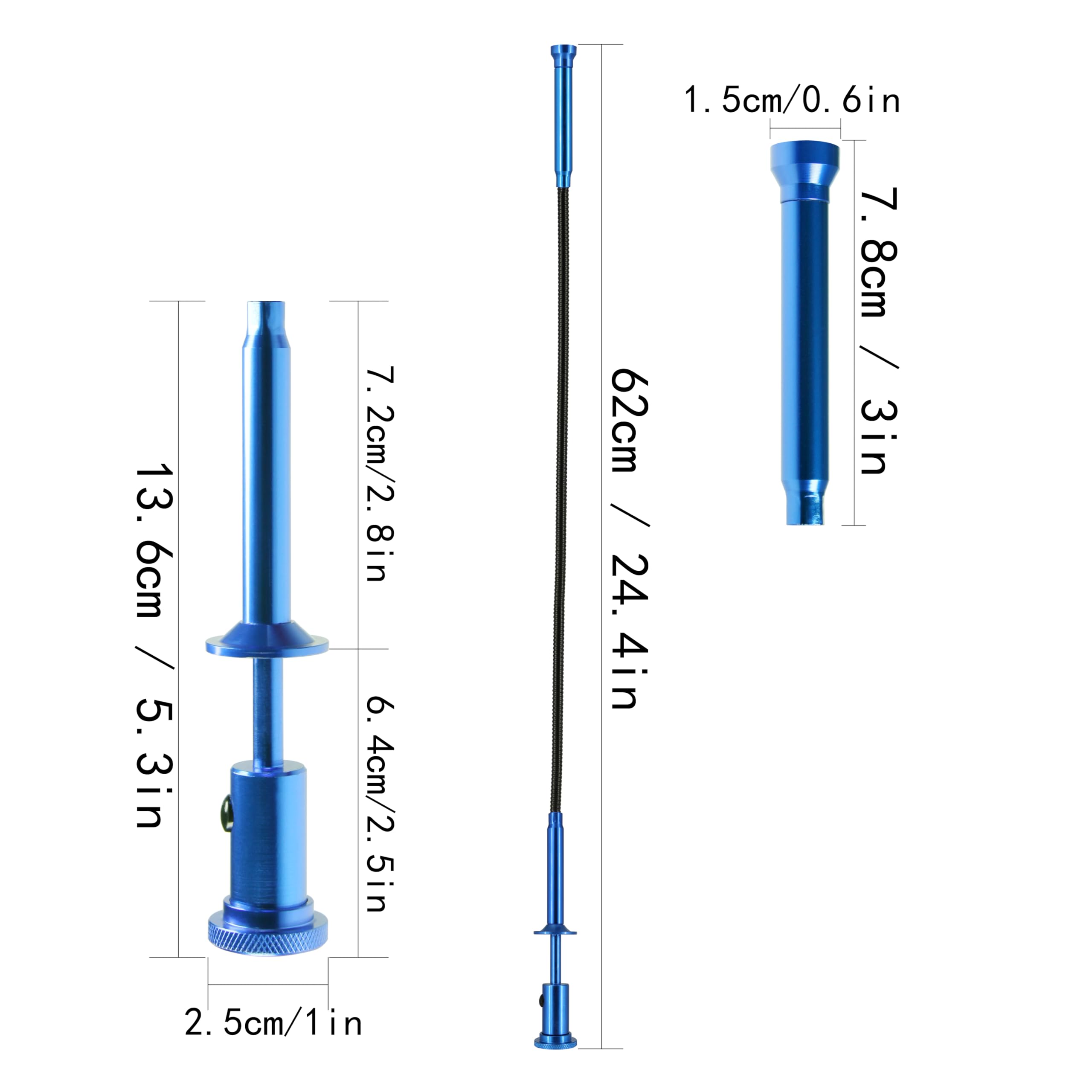 LED Light Claw Type Flexible Picker & Telescopic Inspection Mirror - Essential Household Tool Set for Home Repairs, Car Maintenance, and Hard-to-Reach Areas