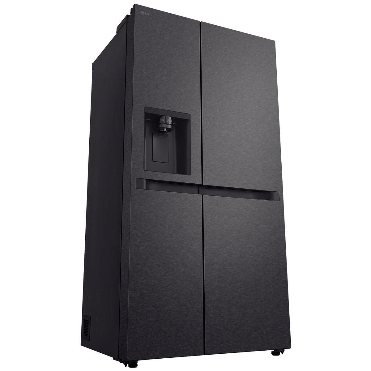 LG 625L Side by Side Refrigerator with Non-Plumbed Ice and Water Dispenser - Matte Black (GS-N599MBL) - Perfect for Modern Kitchens and Large Families