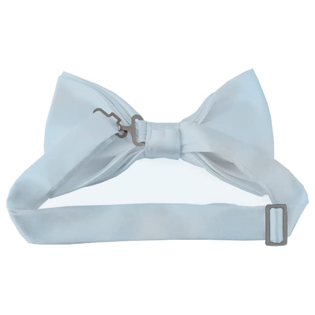 Kids Solid Color Pre-Tied Bow Tie - Adjustable Neckband for Boys & Girls - Perfect for Weddings, School Photos & Formal Events