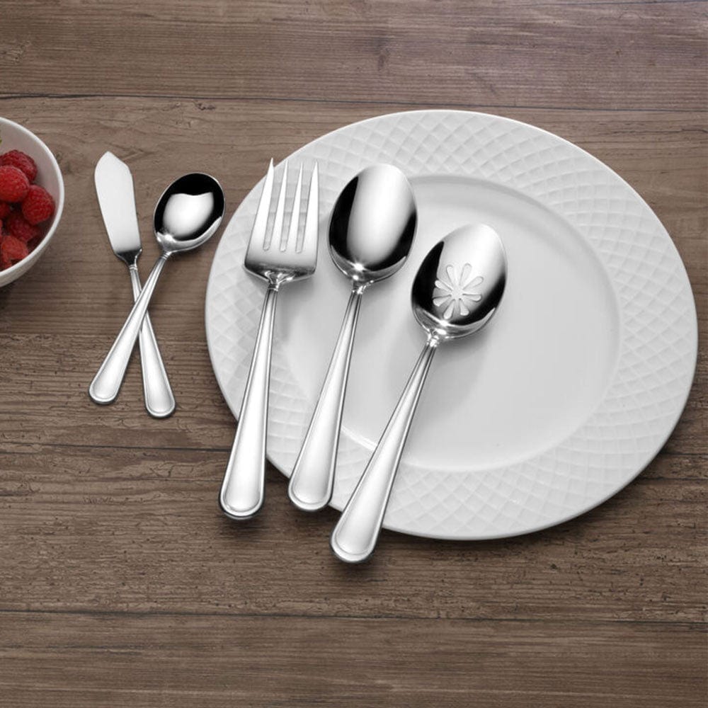 Virtuoso 65-Piece Stainless Steel Flatware Set - Service for 12 - Elegant Dinnerware for Formal Dining, Holiday Entertaining & Wedding Gifts