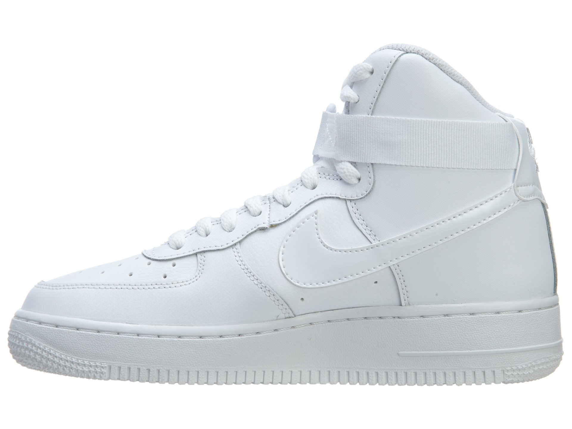 Nike Men's Air Force 1 High Top Basketball Shoes - White/Black - Comfortable Sneakers for Casual Wear, Street Style & Sports Performance
