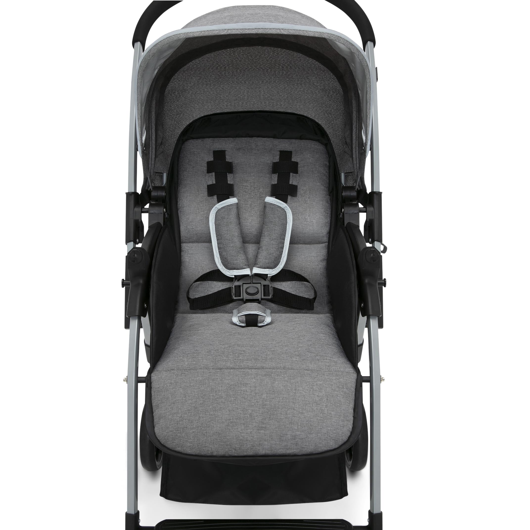 Jeep Unlimited Reversible Handle Stroller - Grey Tweed Baby Stroller with Adjustable Seat | Perfect for Newborns, Toddlers & Travel | Lightweight Compact Design for Shopping, Park Walks & Airplane Travel