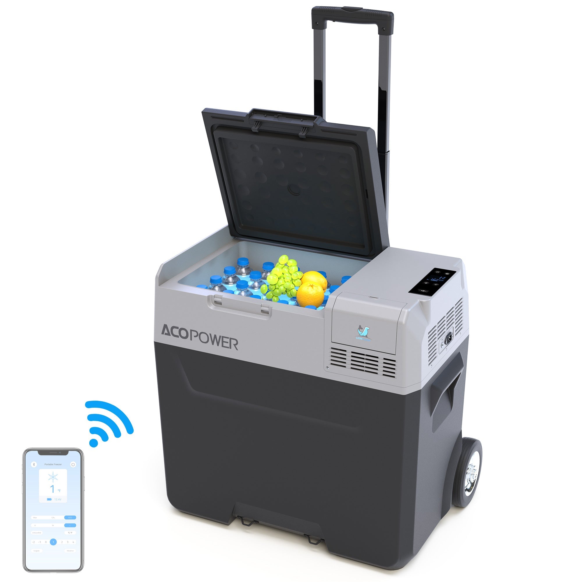 Acopower LionCooler Pro PX50 50L/52QT Portable Solar Fridge Freezer with Battery - Perfect for Camping, Road Trips & Outdoor Adventures