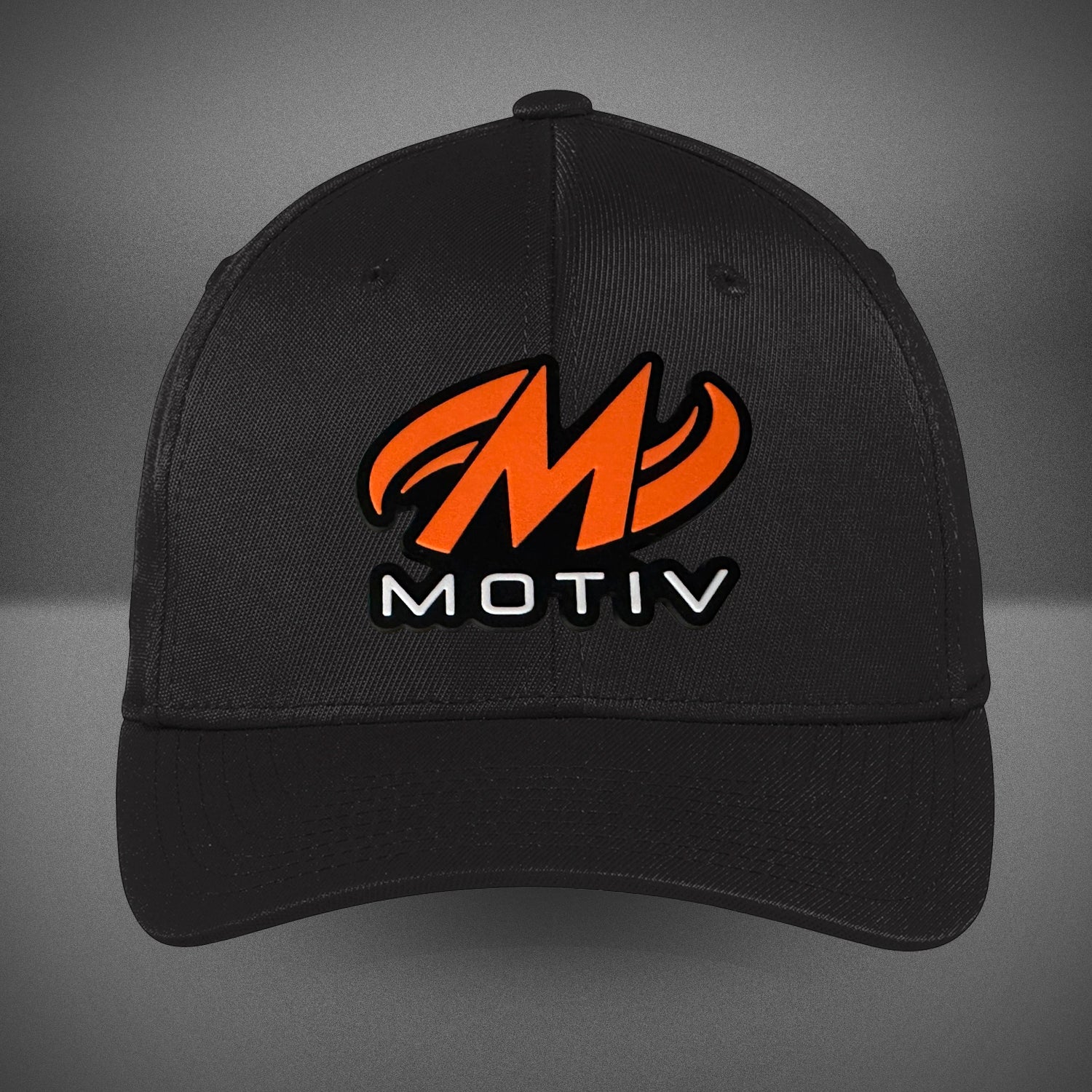 Motiv Flexfit Performance Cap - Adjustable Baseball Hat for Men & Women - Black - Perfect for Running, Golf, and Outdoor Activities