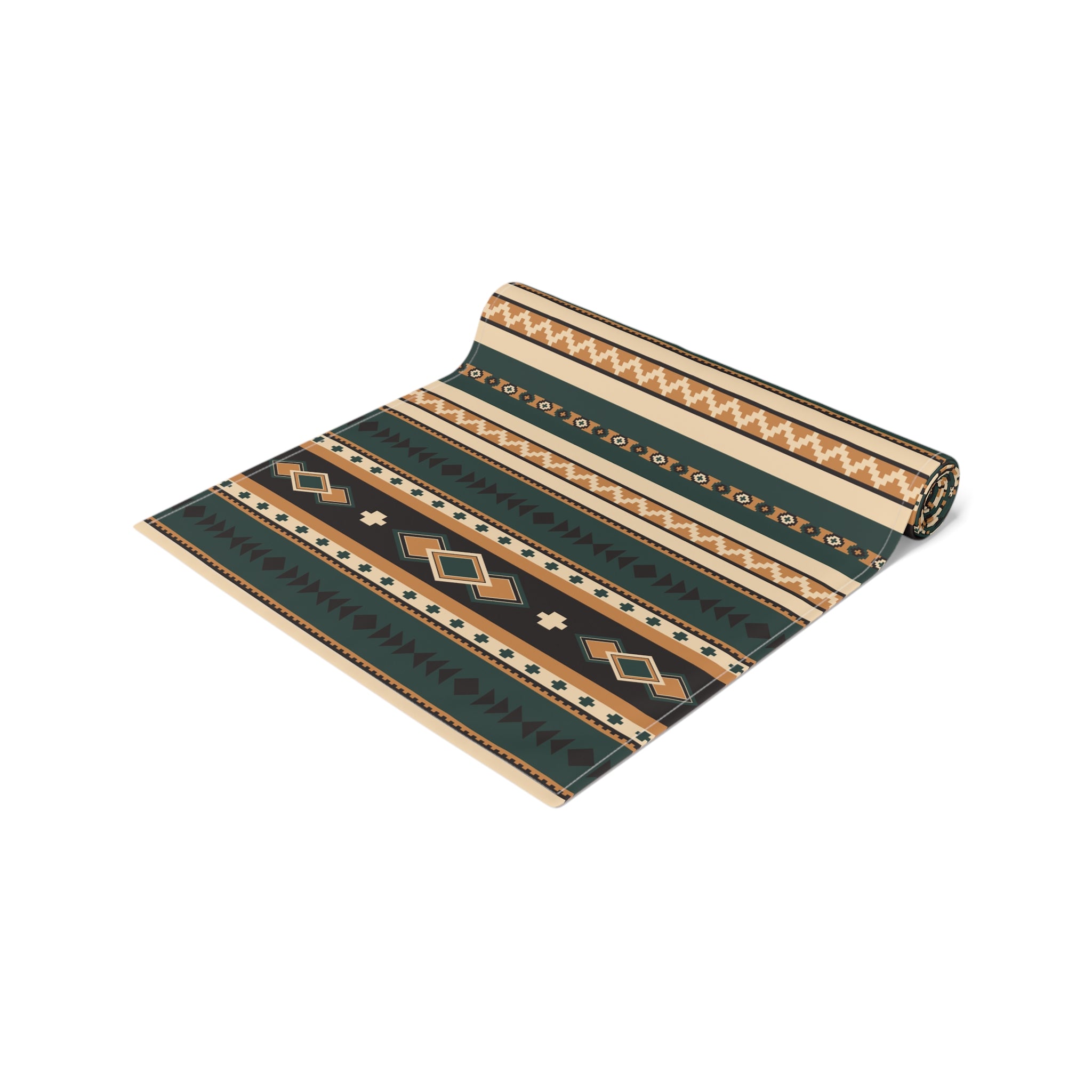 Southwestern Table Runner - Cotton or Polyester, 2 Sizes (36x12 & 72x14 inches) with Rolling Hills Design - Perfect for Dining Room Decor, Kitchen Table Setting & Western Home Decor