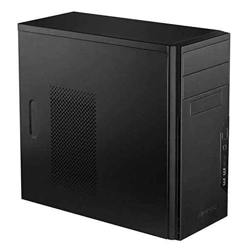 Antec VSK-3000B-U3 Micro-ATX PC Case - Black | Compact Gaming & Office Computer Tower | Perfect for Home & Small Workspace Setups