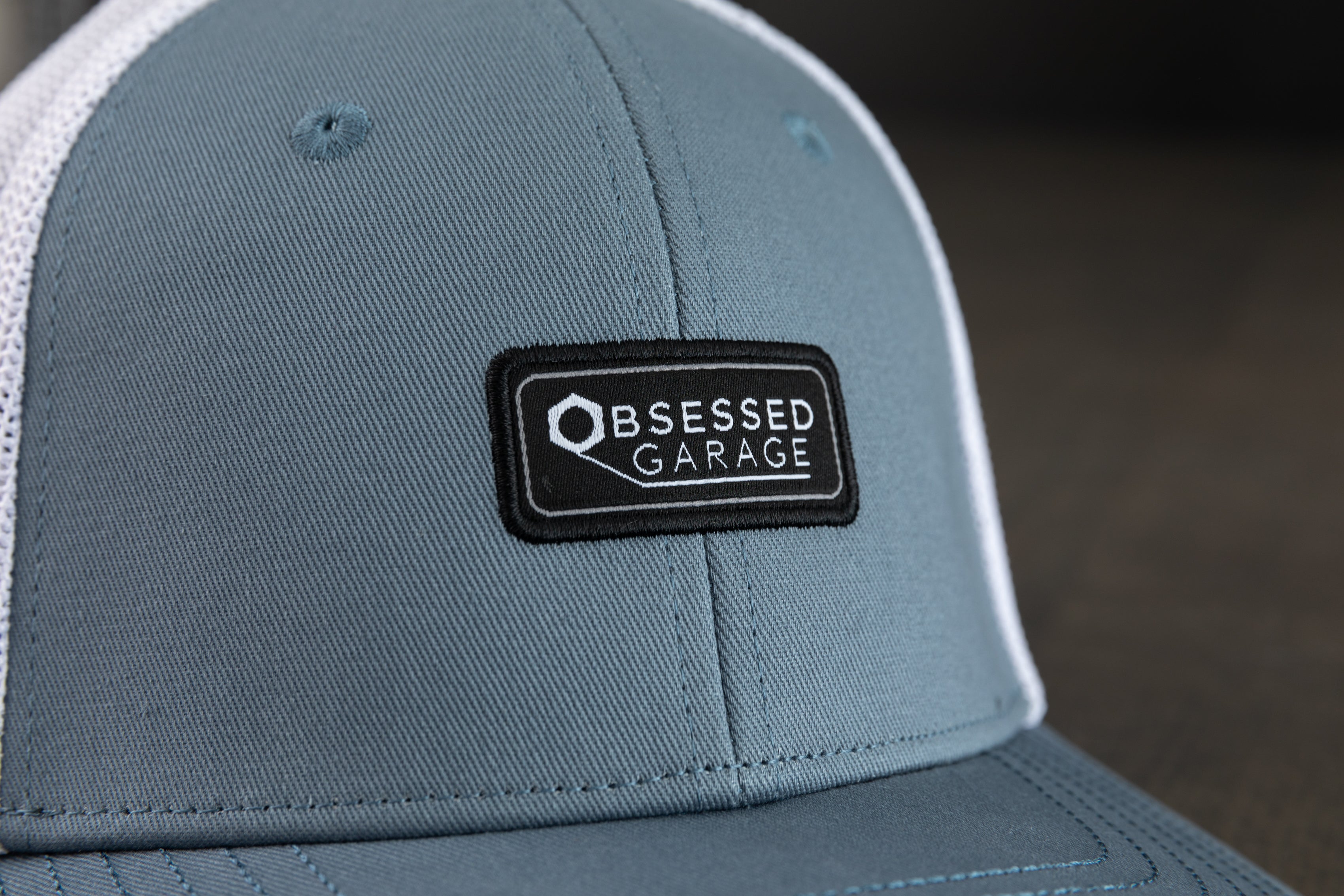 Obsessed Garage Label Hat - Premium Quality Trucker Cap for Car Enthusiasts - Perfect for Car Shows, Racing Events & Outdoor Adventures