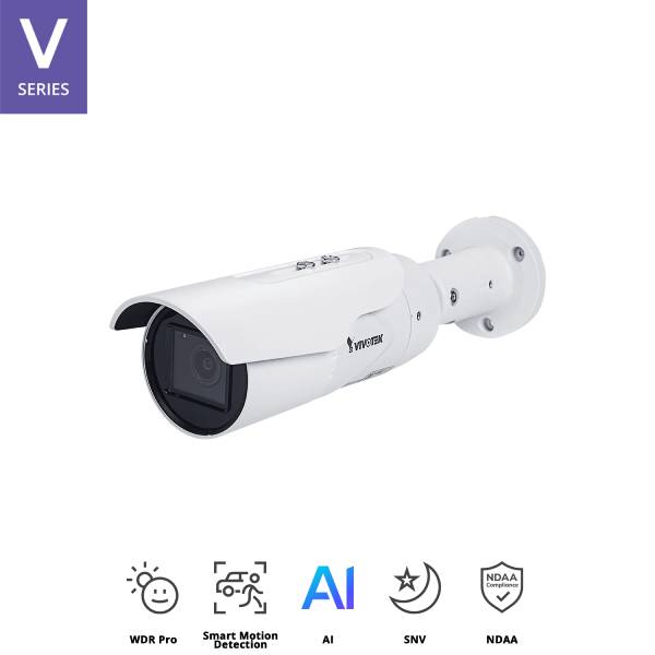 Vivotek 5MP Bullet Security Camera IB9389-EHT-V2 - Outdoor Surveillance, Night Vision, Weatherproof for Home & Business Security