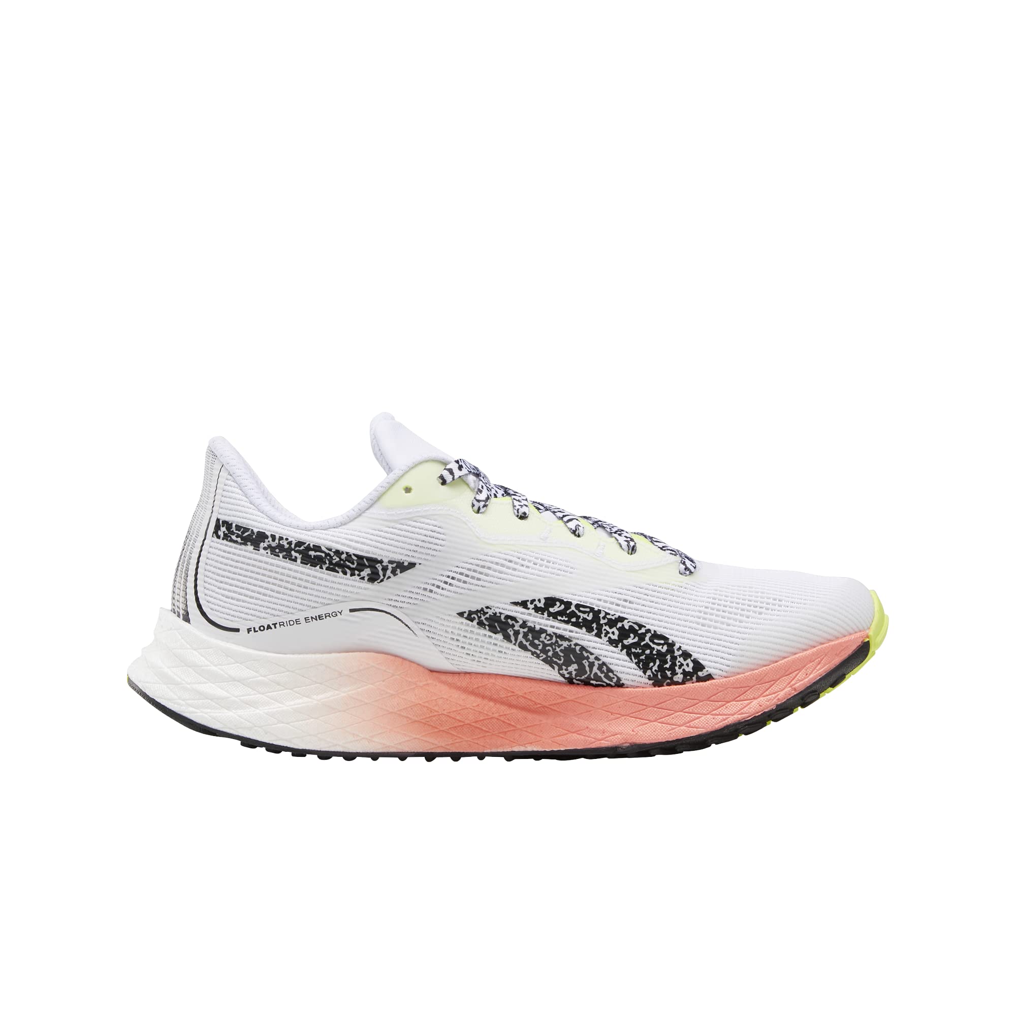 Reebok Women's FLOATRIDE Energy 3.0 Running Shoes - White/Twisted Coral/Digital Glow - Size 8.5 | Lightweight Cushioned Sneakers for Women | Perfect for Jogging, Gym Workouts & Daily Wear