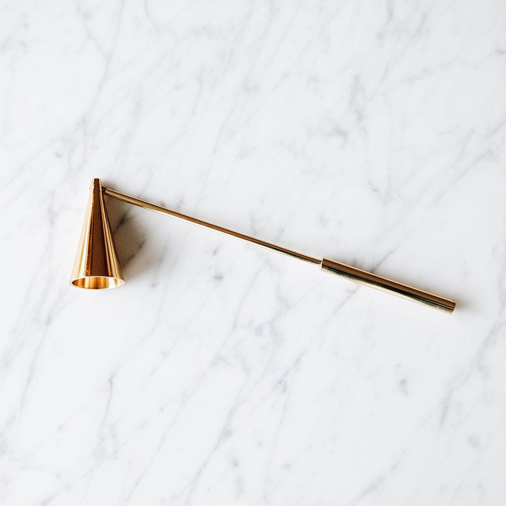 Premium Brass Candle Snuffer - Elegant Candle Extinguisher for Home Decor, Church, and Romantic Dinners - Perfect for Wax Candles, Tapers, and Pillars