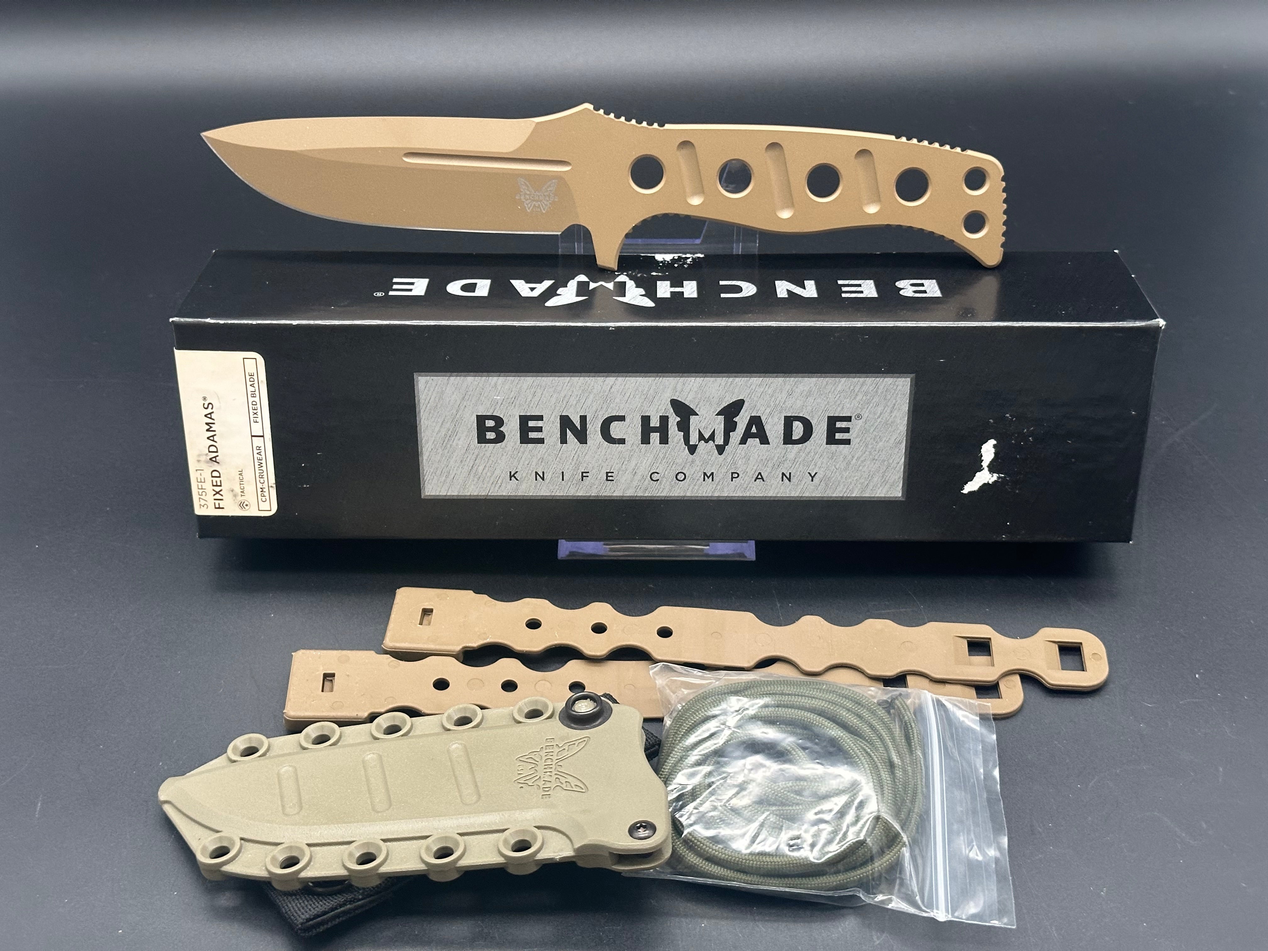 Benchmade 375FE Fixed Adamas Fixed Blade Knife - 4.2