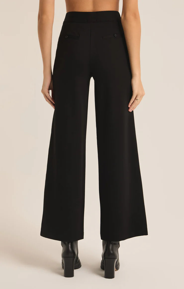 Z Supply Do It All Trouser - Women's High Waisted Stretch Pants for Work, Travel & Everyday Wear | Comfortable Black Trousers for Office & Casual Outfits