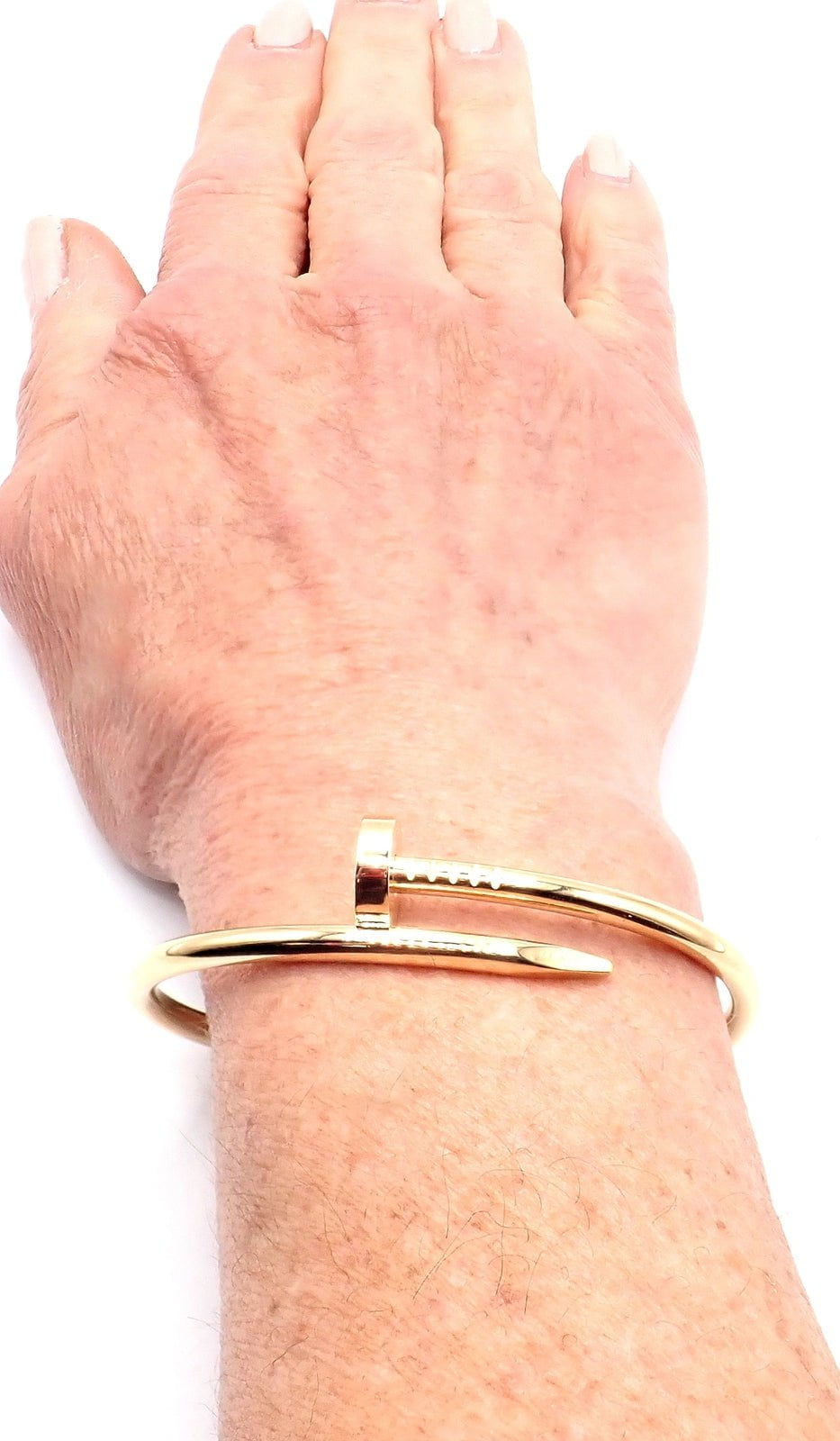 Cartier Juste un Clou 18k Yellow Gold Nail Bangle Bracelet - Size 17, Luxury Jewelry for Women, Perfect for Weddings, Parties & Special Occasions