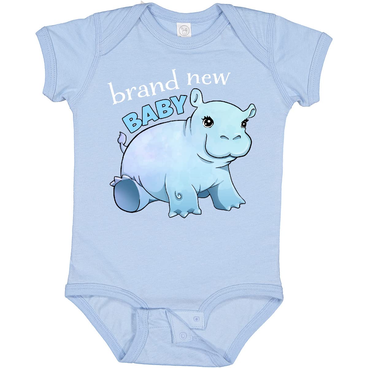 Inktastic Cute Baby Hippo Bodysuit - Soft Cotton Onesie for Newborns & Infants - Perfect for Playtime, Photos & Gifts