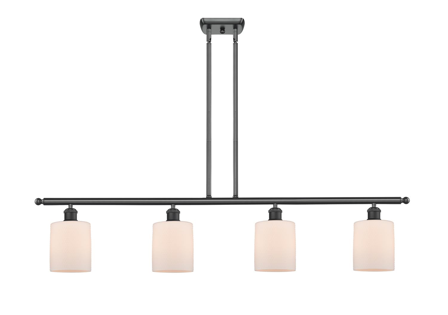 Innovations 516-4I-BK-G111-LED 4 Island Light Vintage Dimmable LED Pendant Lighting in Matte Black - Perfect for Kitchen, Dining Room, and Bar Counter Lighting