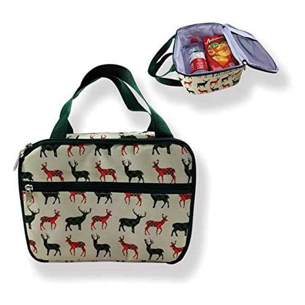 D & C Supplies Shopping Bags - Regular Size, Stag Design - Eco-Friendly Reusable Grocery Bags for Shopping, Groceries & Retail Stores