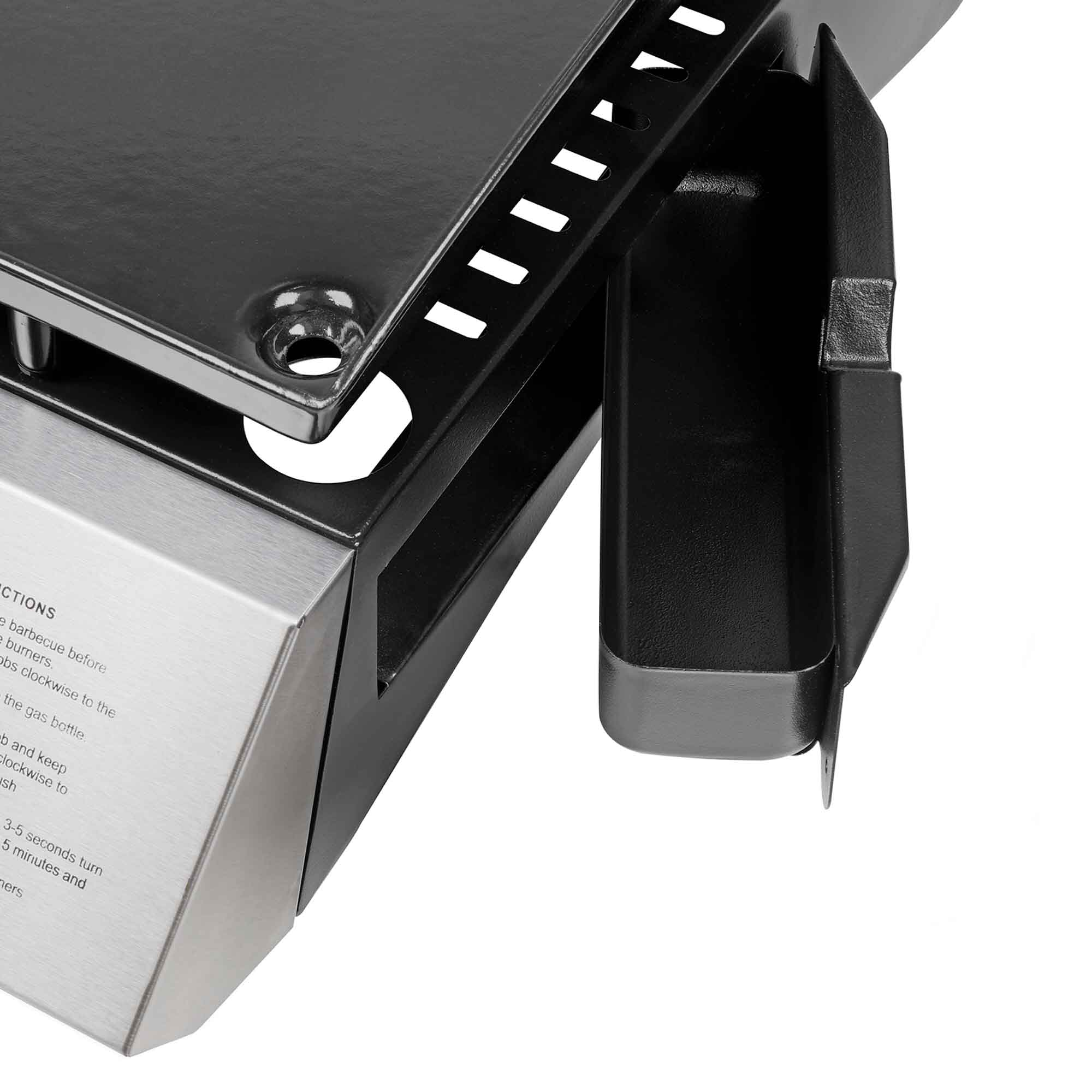 2 Burner Portable Gas Plancha 5kW BBQ Griddle - Stainless Steel Outdoor Cooking Grill for Camping, Backyard Parties & Tailgating - DG21 Model