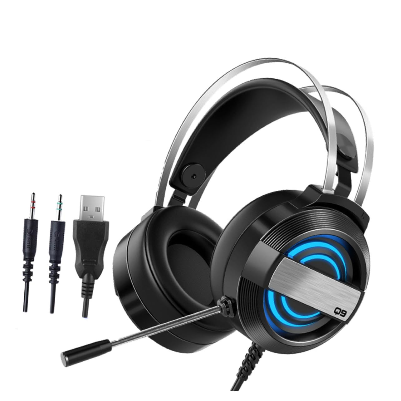 BESTonZON Professional Wired Gaming Headset with Noise Cancellation - Durable Over-Ear Headphones for PC, PS4, Xbox - Perfect for Competitive Gaming, Streaming & Online Meetings