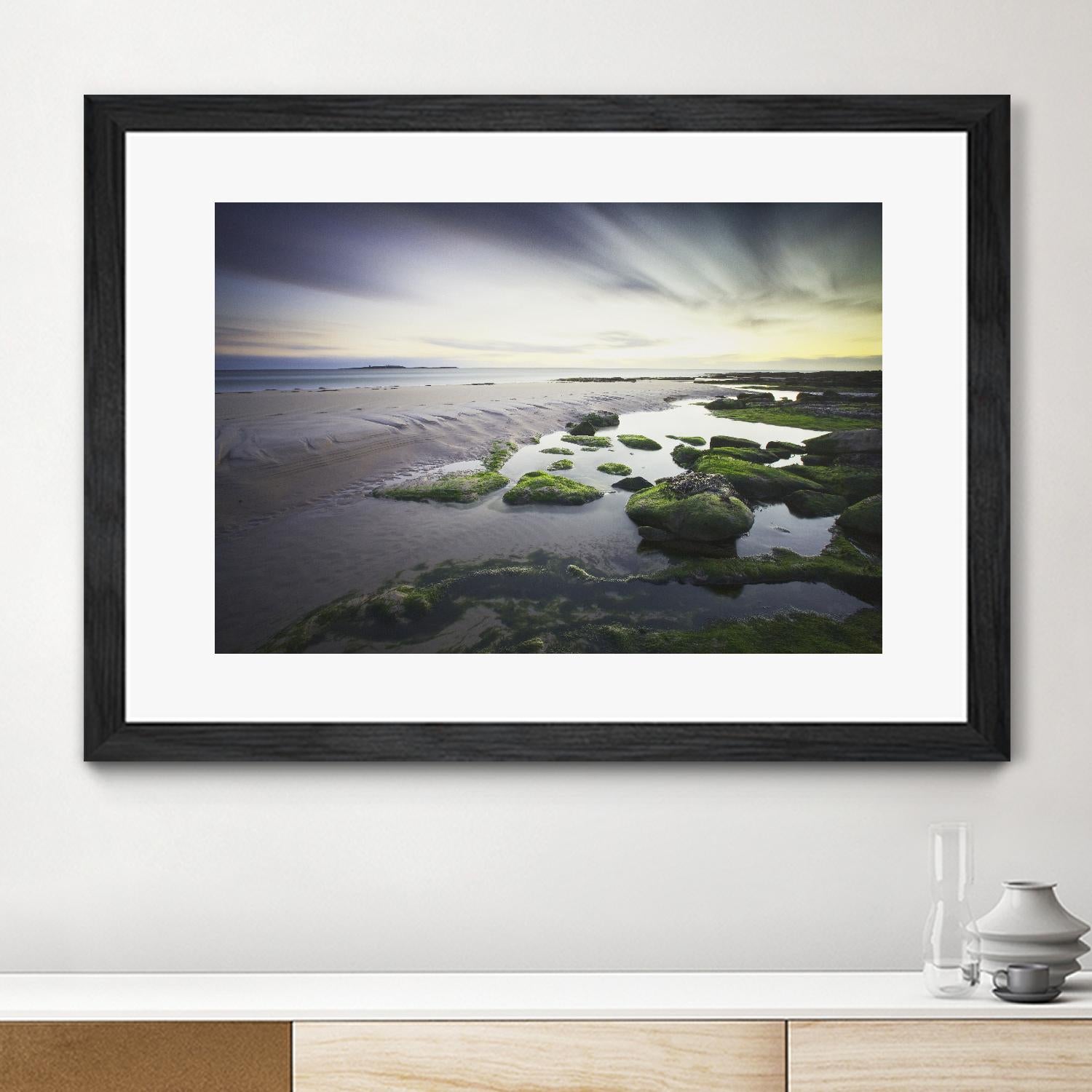 Cooper Dawn Over Seahouses Beach - Stunning Coastal Wall Art for Home & Office Decor | Perfect for Living Rooms, Bedrooms & Beach House Interiors