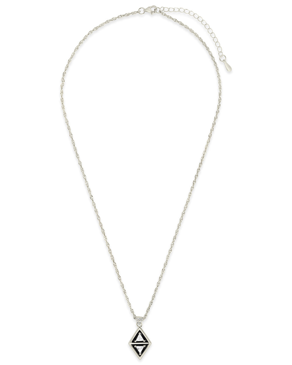 Nerezza CZ & Enamel Pendant Necklace for Women | Elegant Cubic Zirconia Jewelry Gift for Birthday, Anniversary & Valentine's Day | Perfect for Parties, Date Nights & Special Occasions