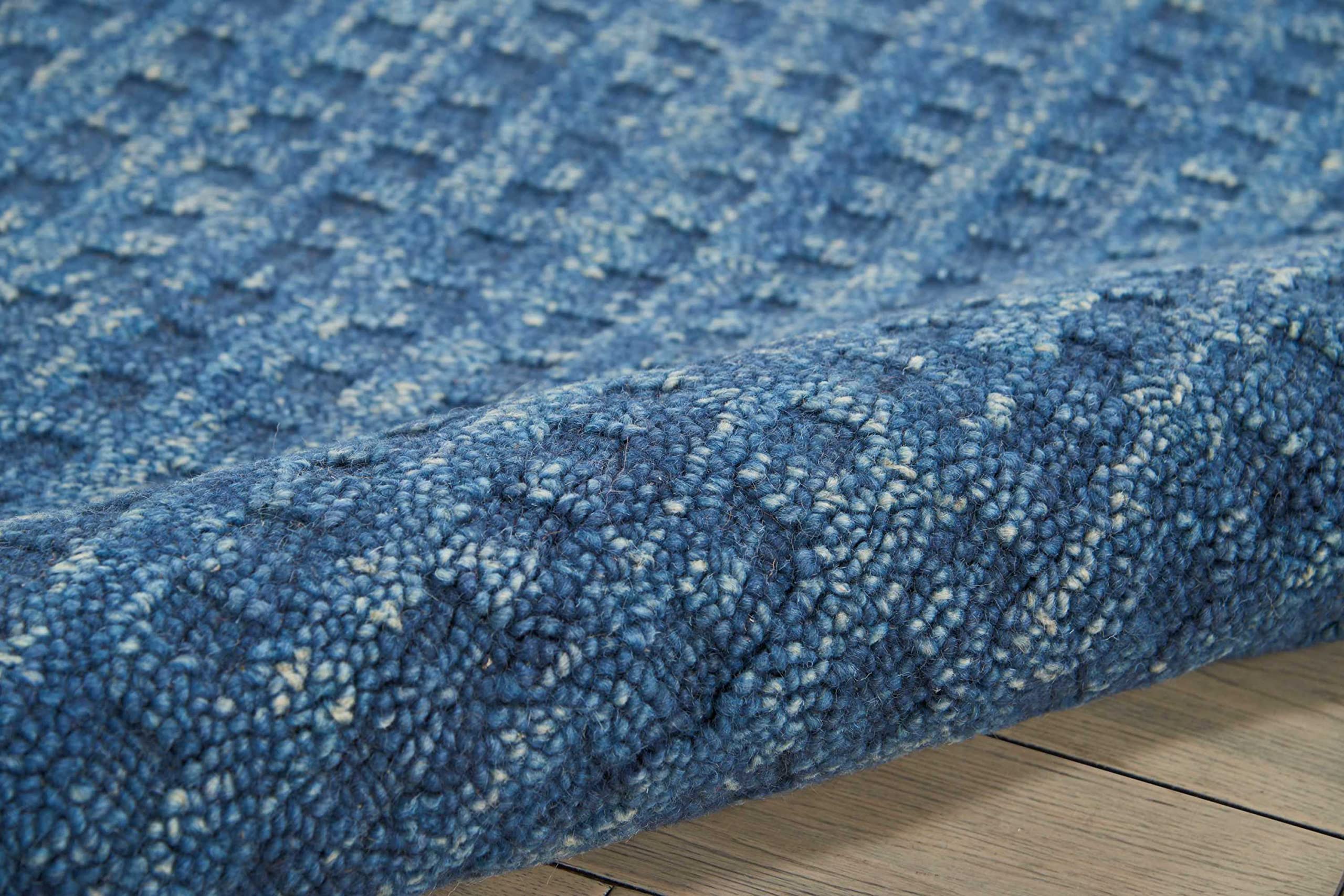 Nourison Perris Solid Navy 8' x 10'6