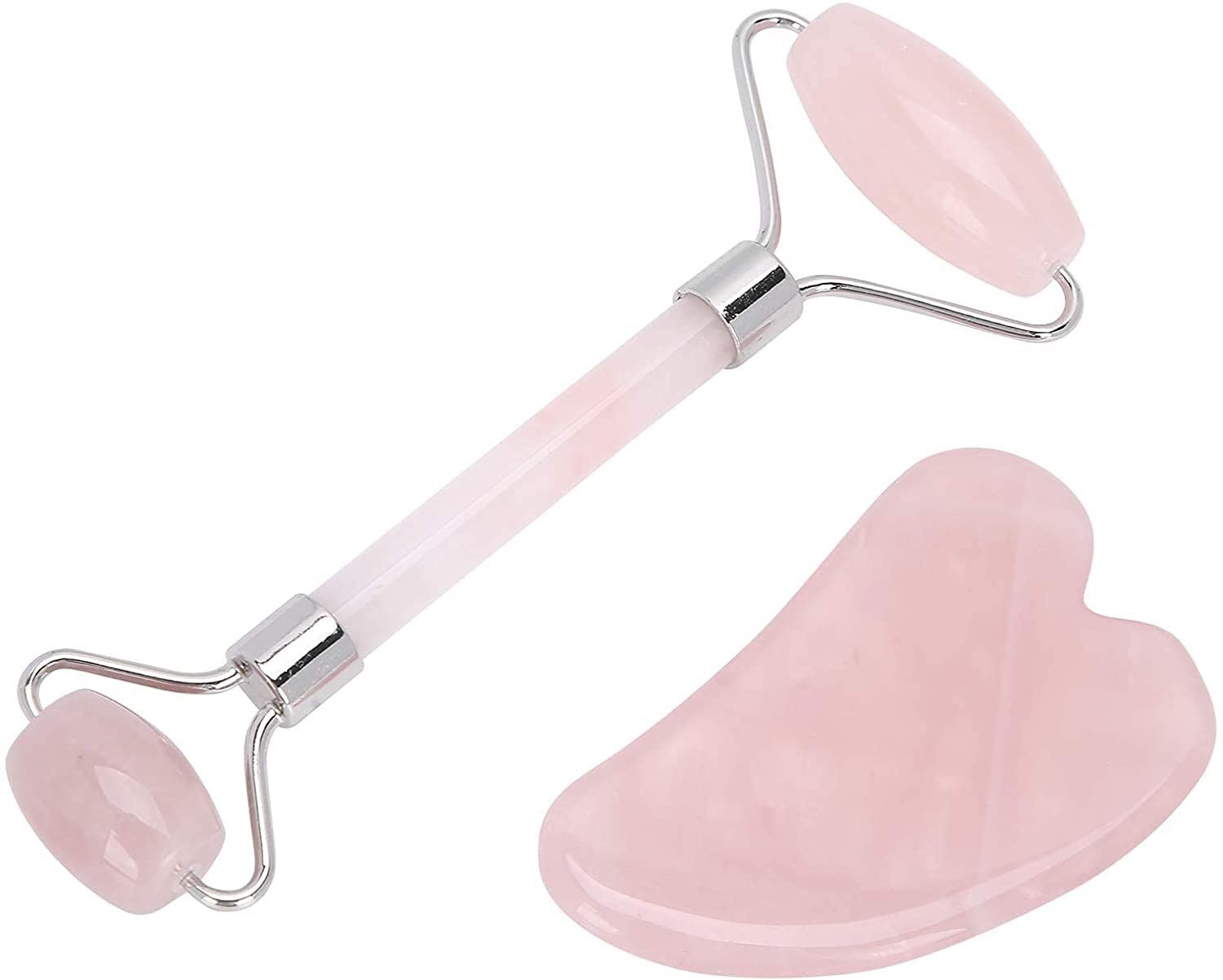 Premium Gua Sha & Face Roller Set for Anti-Aging - Natural Jade Facial Massage Tools for Wrinkle Reduction & Skin Tightening - Perfect for Daily Skincare Routine & Lymphatic Drainage