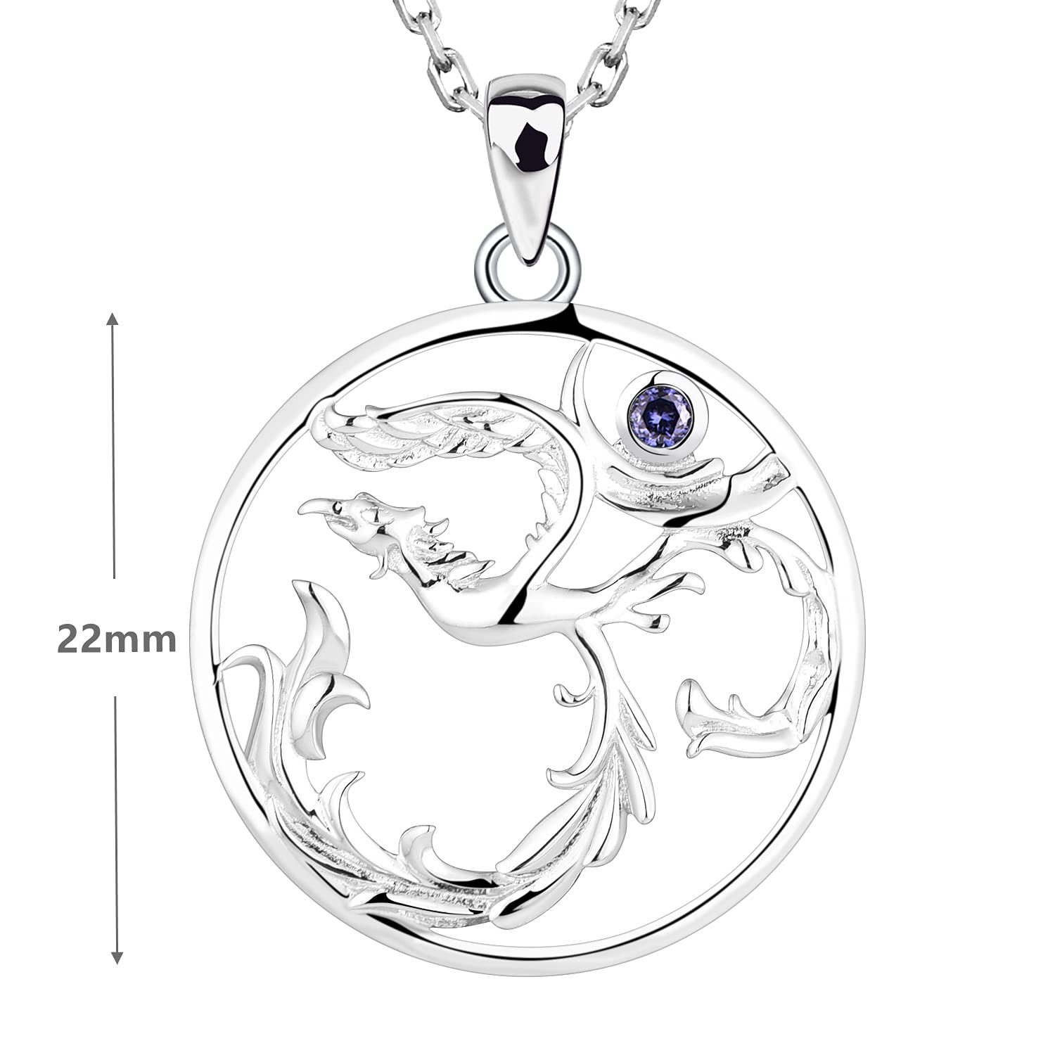 STARCHENIE Sterling Silver Phoenix Bird Pendant Necklace - Elegant Animal Jewelry for Women, Gift for Her, Perfect for Parties & Special Occasions