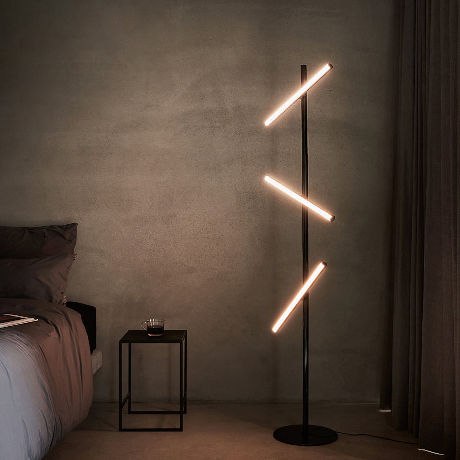 Modern Cross Turn Adjustable Floor Lamp for Living Room - Stylish Reading Light with Flexible Gooseneck, Perfect for Bedroom, Office & Study