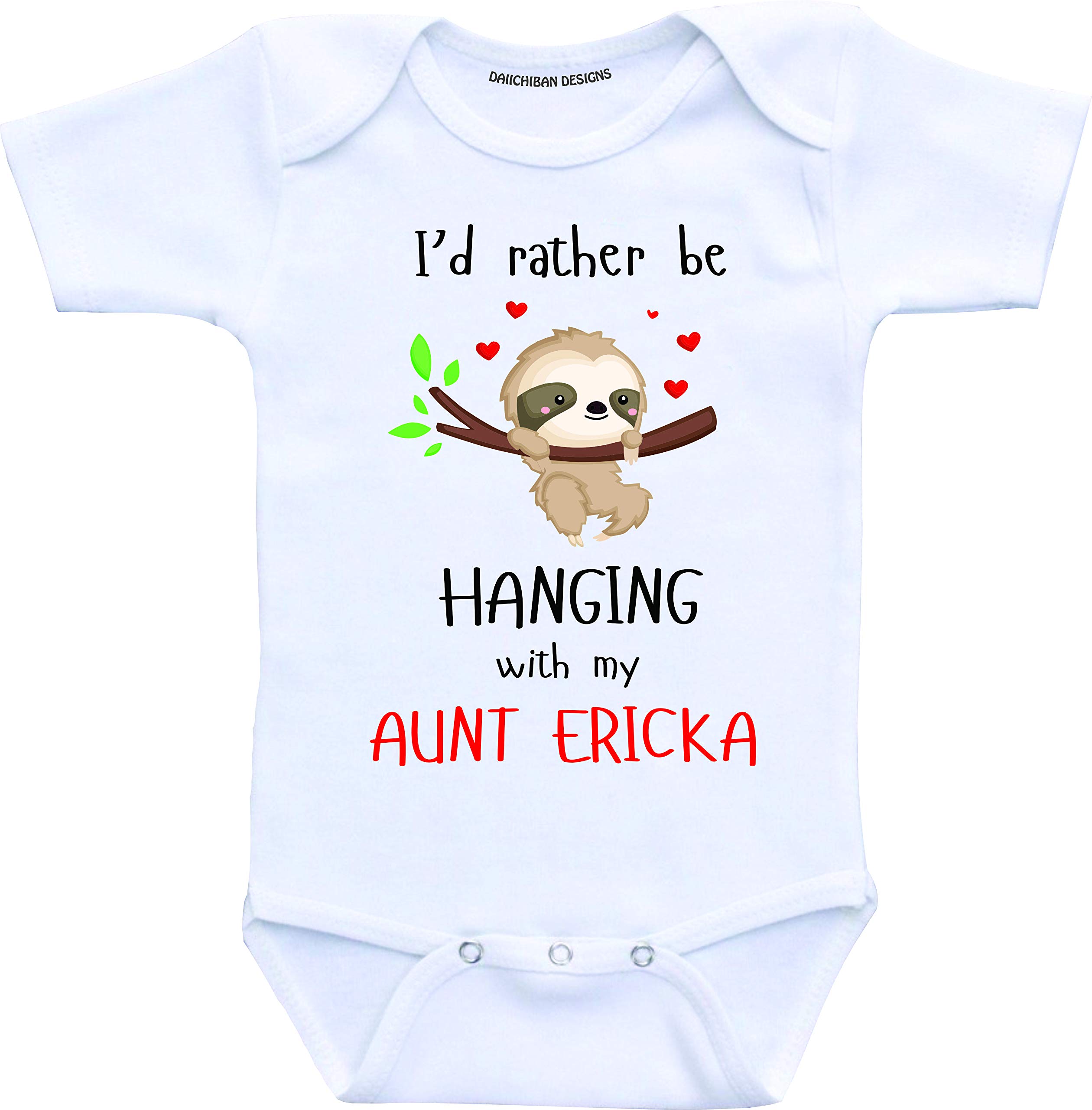 Custom Auntie Baby Clothes - Cute Outfits for Baby Boys & Girls - Perfect Gift for New Aunts - Baby Shower & Family Photo Outfits