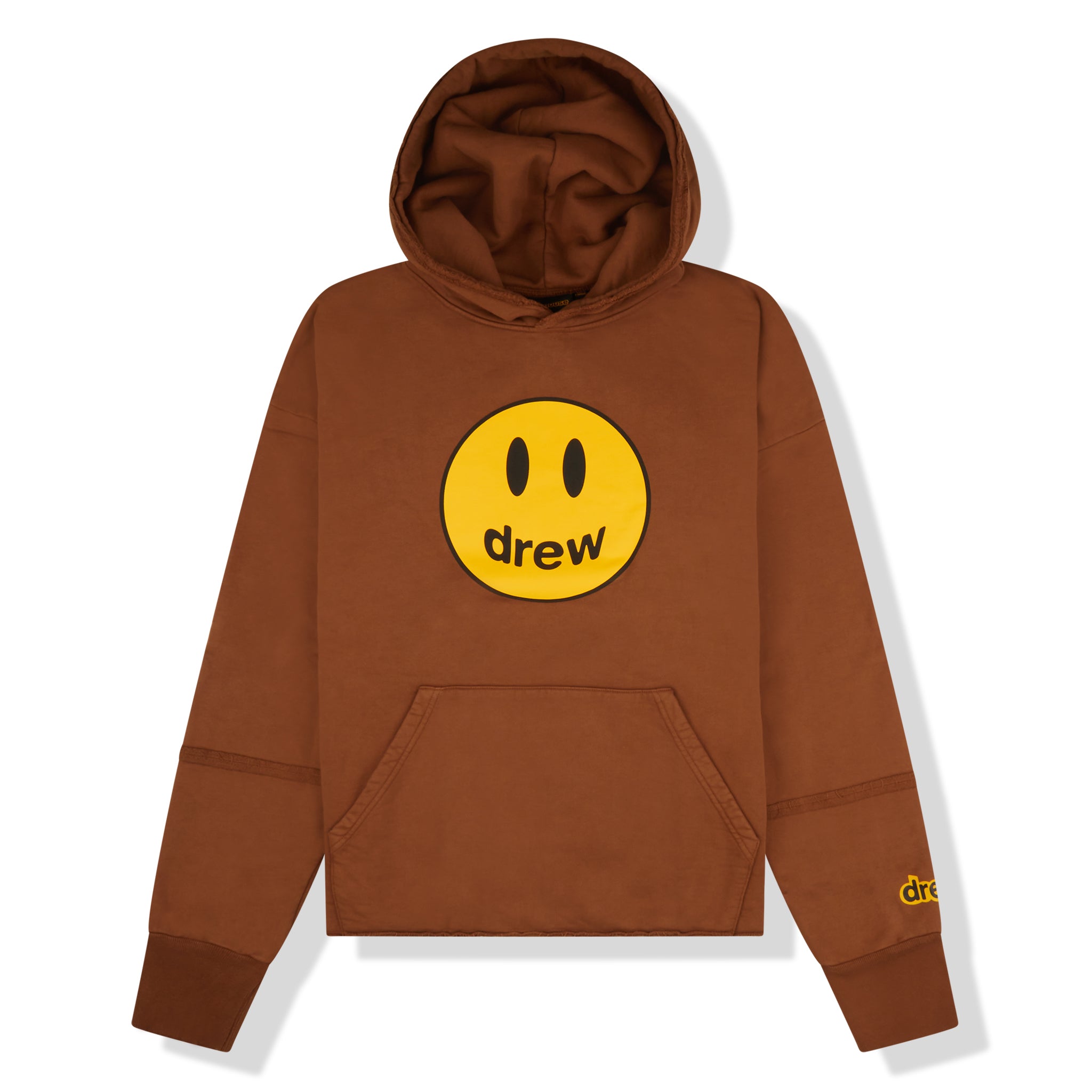 Drew House Mascot Deconstructed Hoodie Brown | Oversized Unisex Sweatshirt | Streetwear Fashion for Men & Women | Perfect for Casual Wear, Lounge & Outdoor Activities