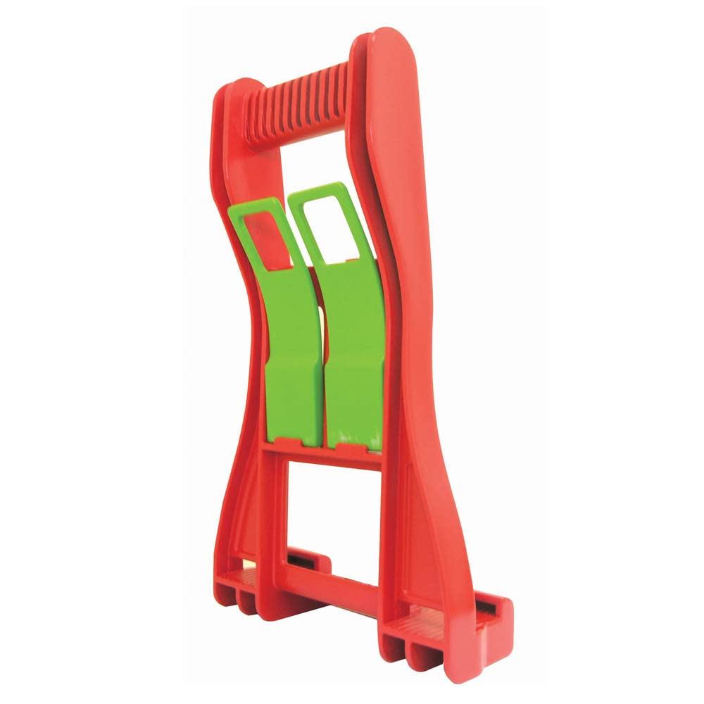 Kapro 1258-10 Ergonomic Drywall Carrier - Heavy Duty Drywall Lifting Tool with 2 Plastic Spacers for Easy Pickup, Transport & Storage - 1 cm Height Adjustment - Perfect for Drywall Installation, Home Renovation & Construction Projects