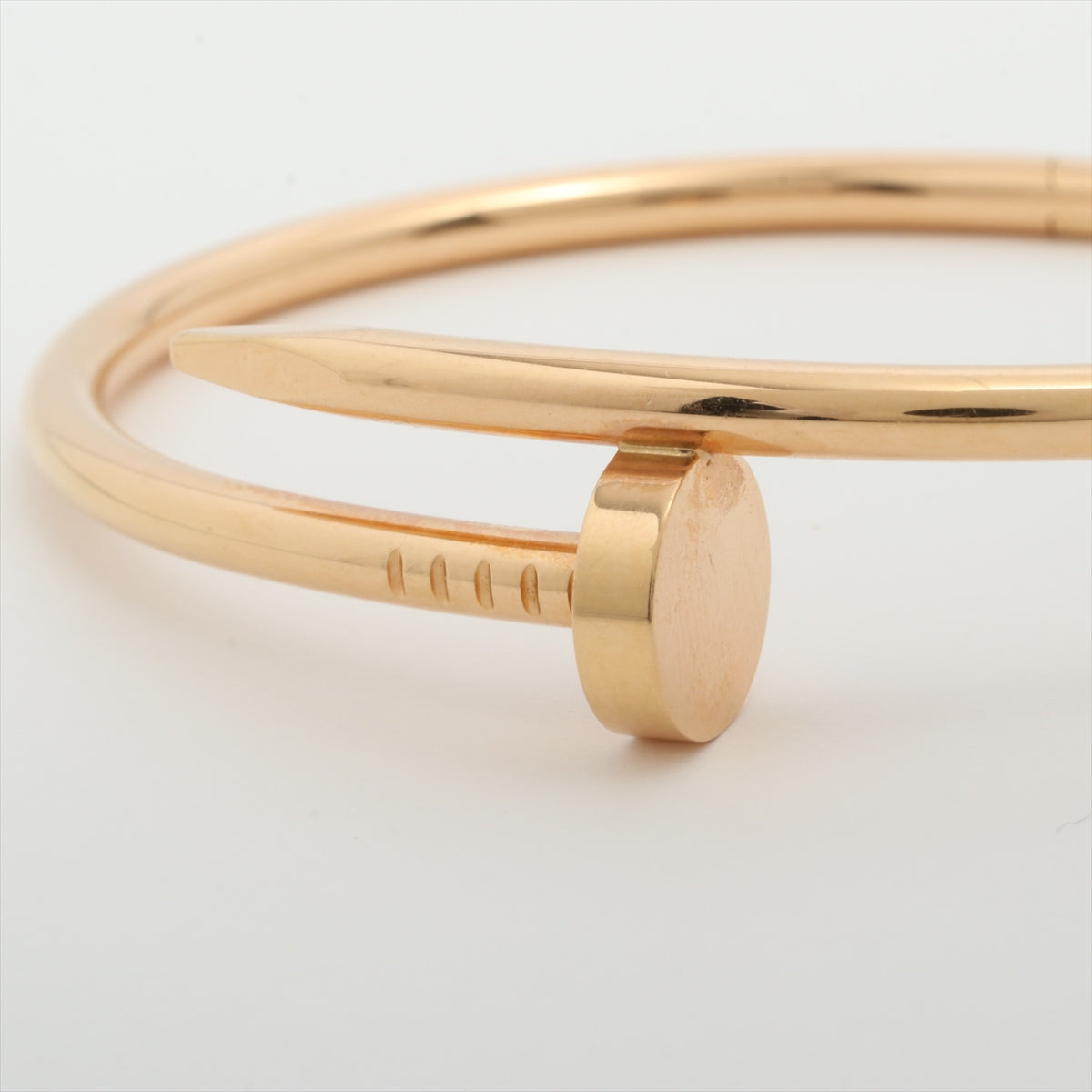 Cartier Juste Un Clou JUC 18 Size Pink Gold Bracelet for Women - Luxury Nail Design Bangle for Everyday Wear & Special Occasions