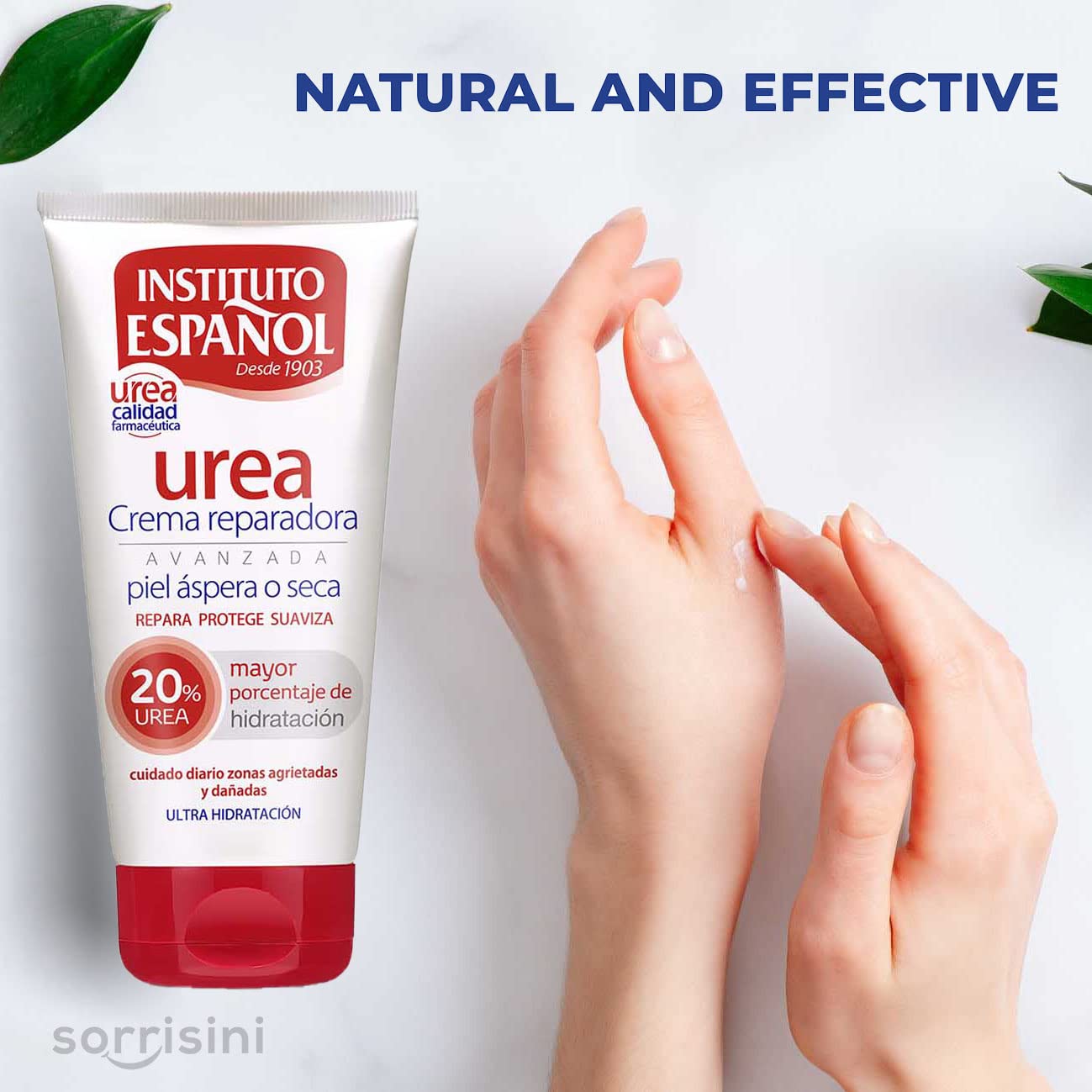 Regenerating Urea Hand & Body Cream for Dry, Cracked Skin - Instituto Español Moisturizing Daily Lotion with Natural Soothing Properties, High Urea Content (300ml) - Ideal for Hydration, Repair & Softening Rough Skin at Home or On-the-Go