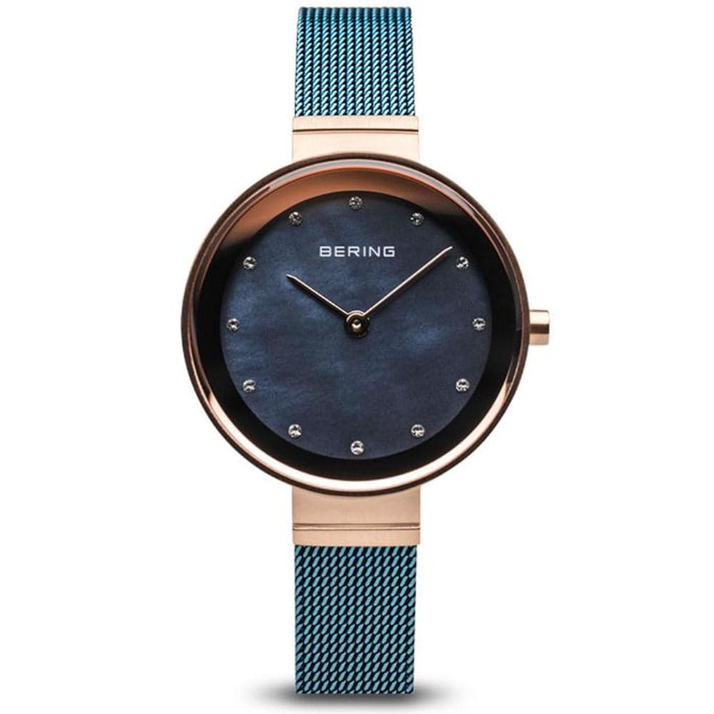 BERING Classic Women's Watch 10128-368 - Elegant Stainless Steel Analog Watch with Mineral Glass, Water Resistant for Daily Wear, Office & Special Occasions