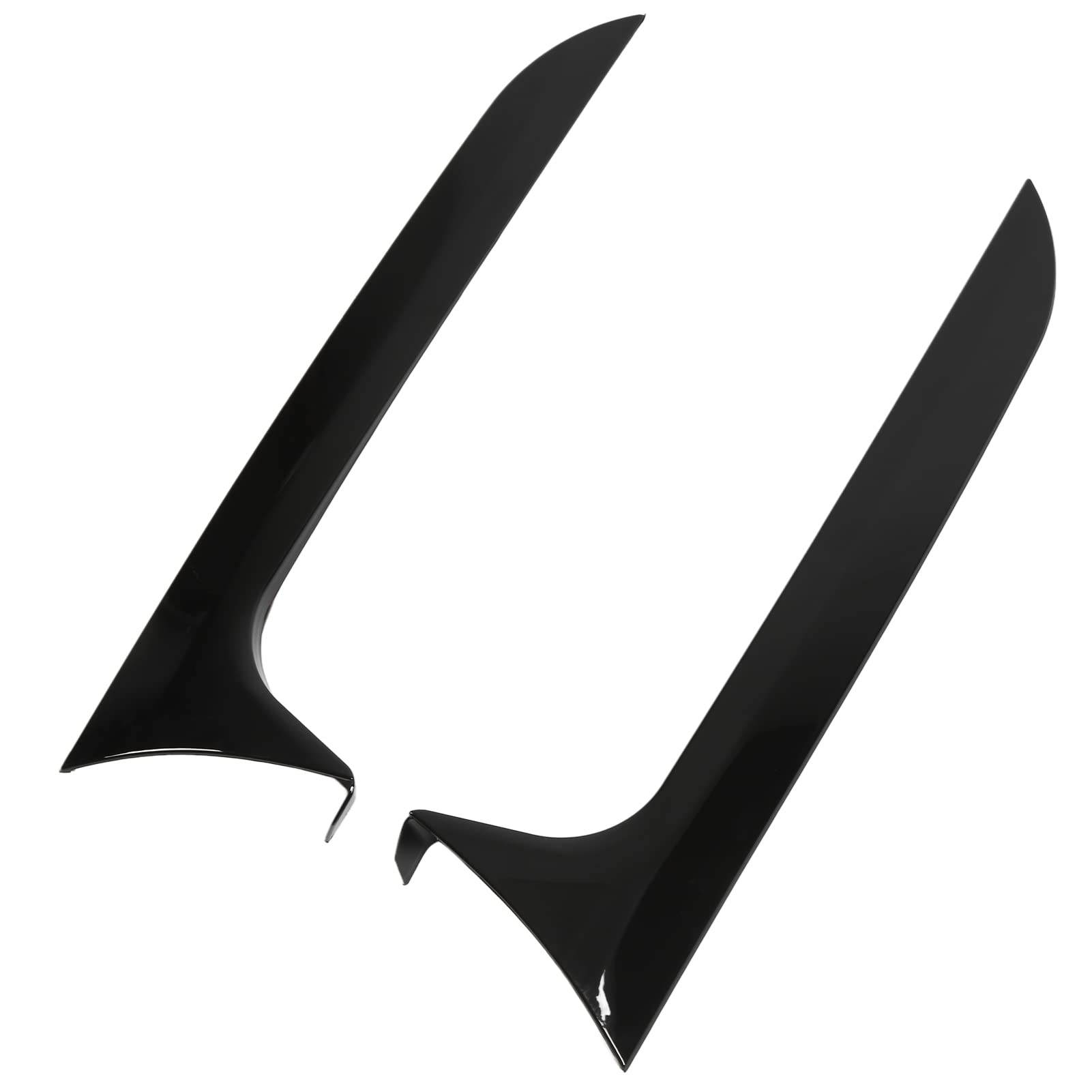 ABS Plastic Rear Window Side Spoiler - Left & Right Anti-Aging Beveled Exterior Wing Trim for Car Decoration | Enhances Vehicle Style & Aerodynamics