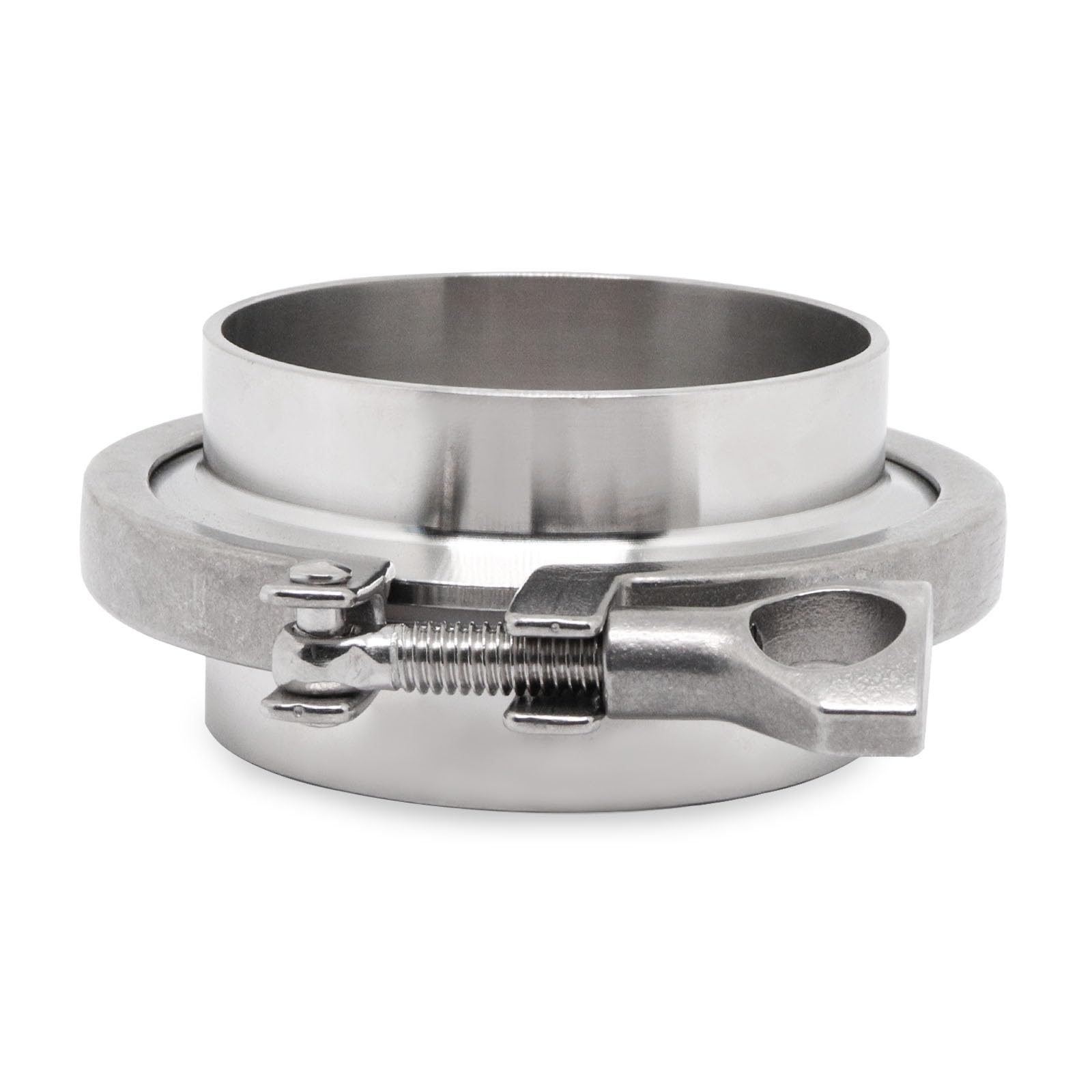 Stainless Steel 304 Tri Clamp Sanitary Pipe Fitting - 3 Inch Heavy Duty Weld Ferrule with Wing Nut & Gasket for Food, Beverage & Pharmaceutical Industry | Brewery, Dairy & Biotech Applications