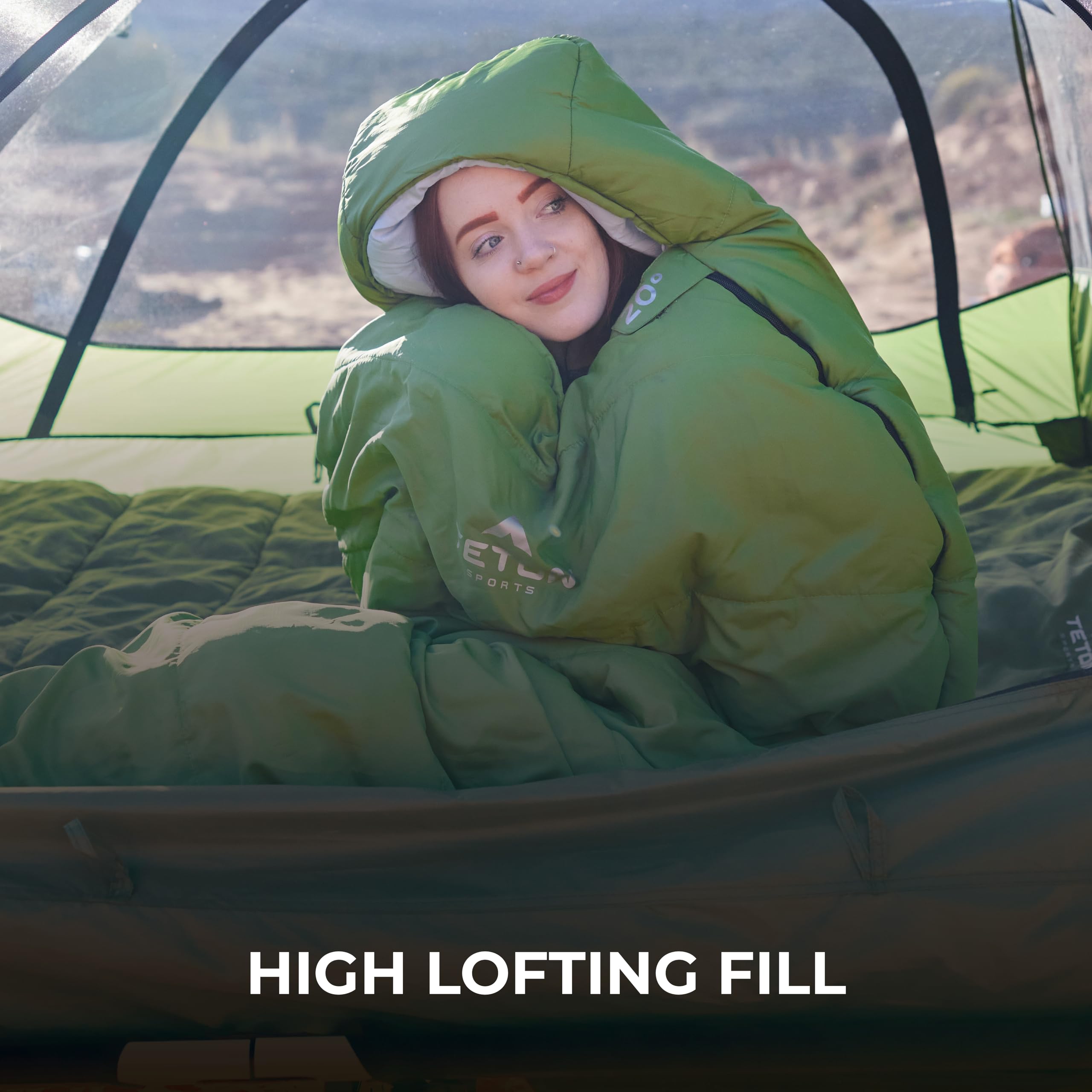TETON Sports LEEF Ultralight Mummy Sleeping Bag - 3-4 Season Compact Sleeping Bag for Backpacking, Hiking & Camping | Includes Free Stuff Sack | Ideal for Outdoor Adventures & Cold Weather Camping