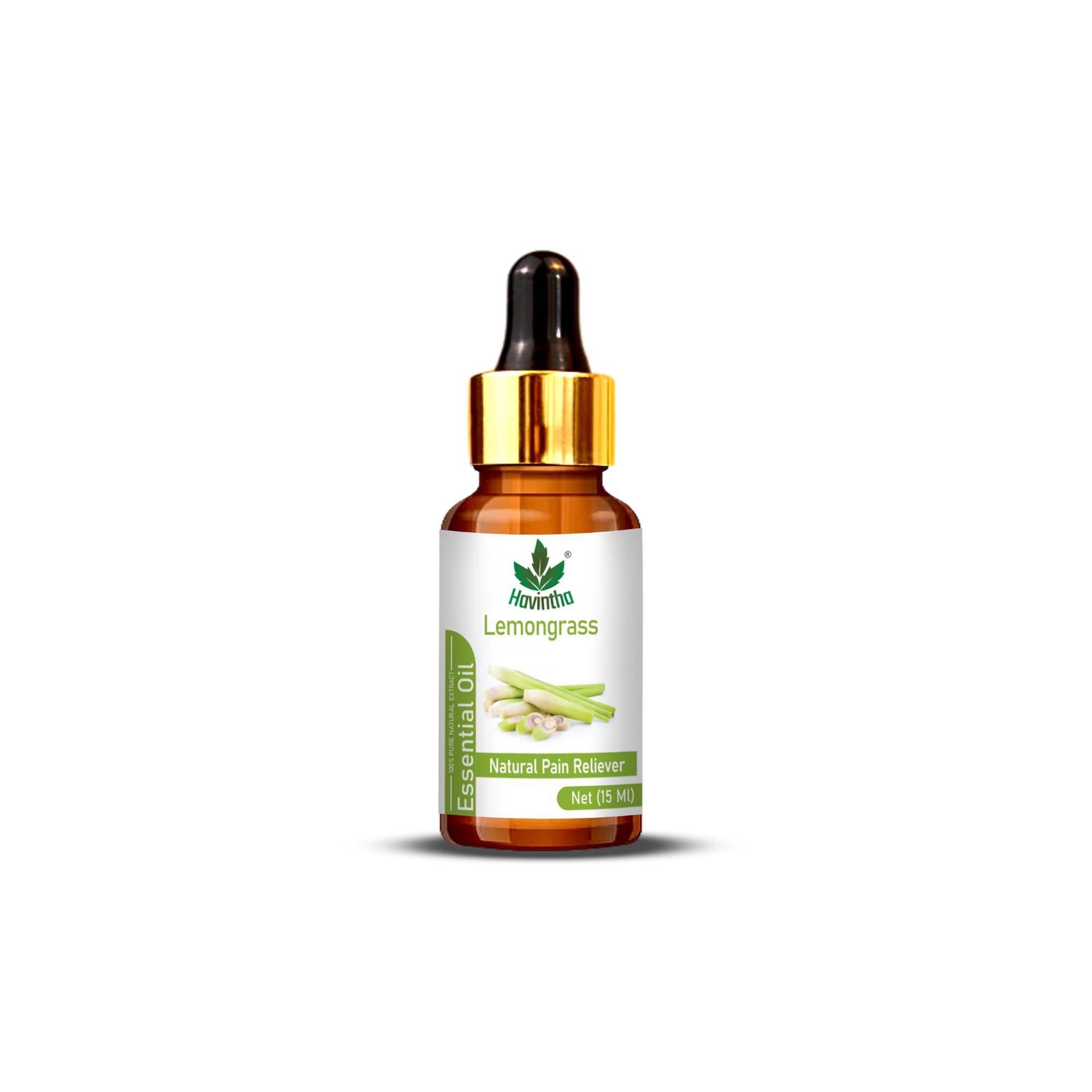 Pure Organic Lemongrass Essential Oil 15ml - Natural Skin Care & Stress Relief - Aromatherapy, Massage, Diffuser, DIY Beauty Products